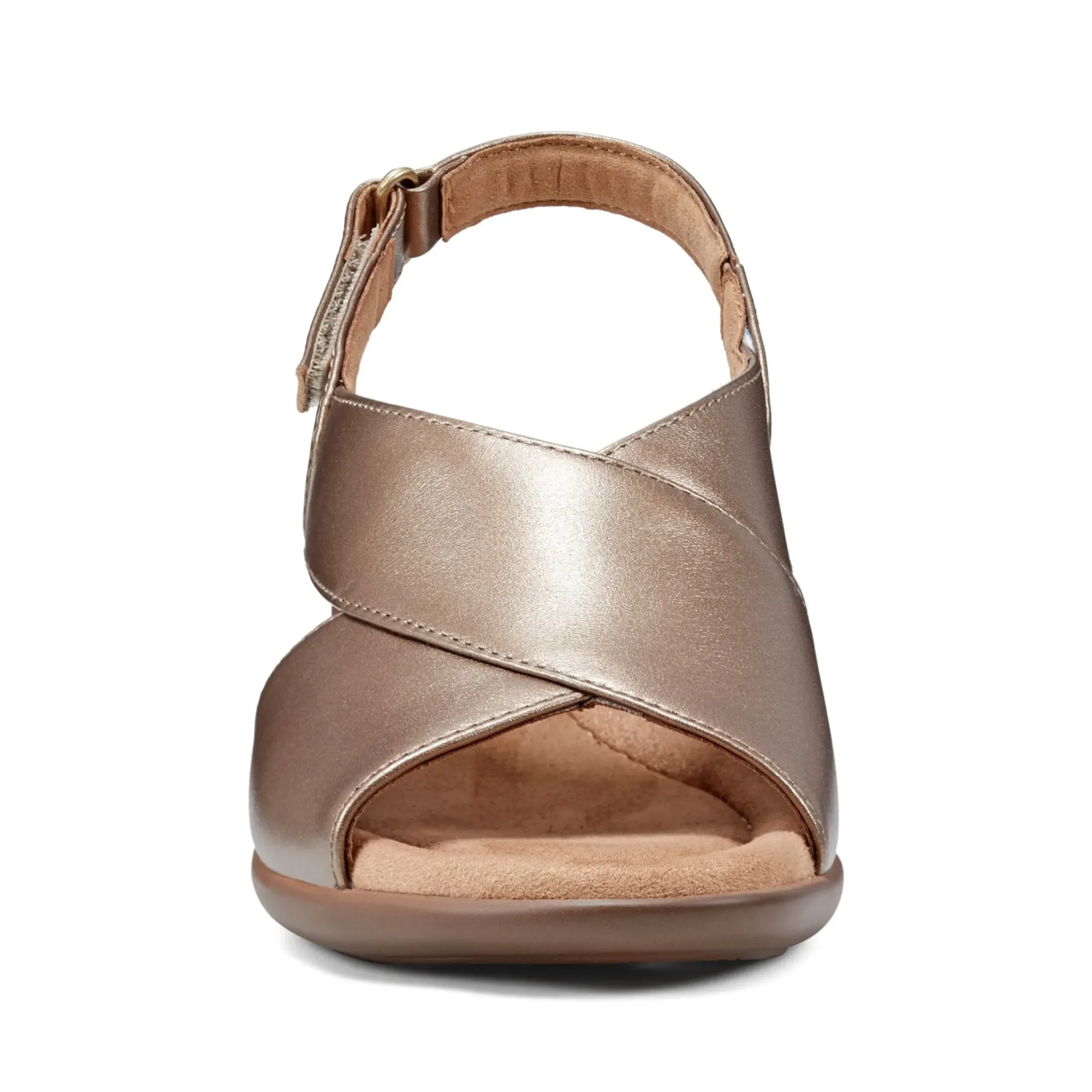 Dress|Sandals>Easy Spirit Chantal Casual Heeled Sandals Bronze Pearlized