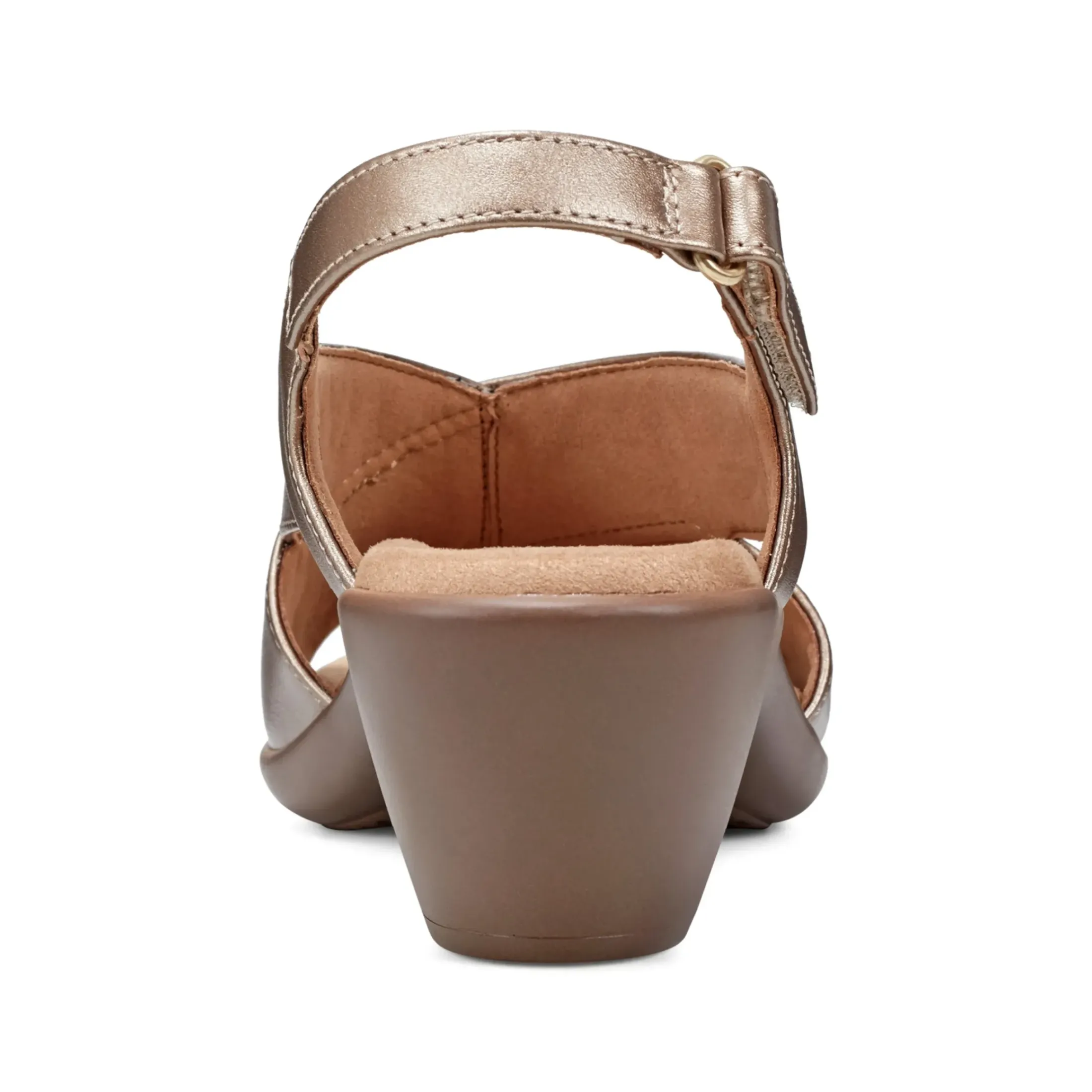 Dress|Sandals>Easy Spirit Chantal Casual Heeled Sandals Bronze Pearlized