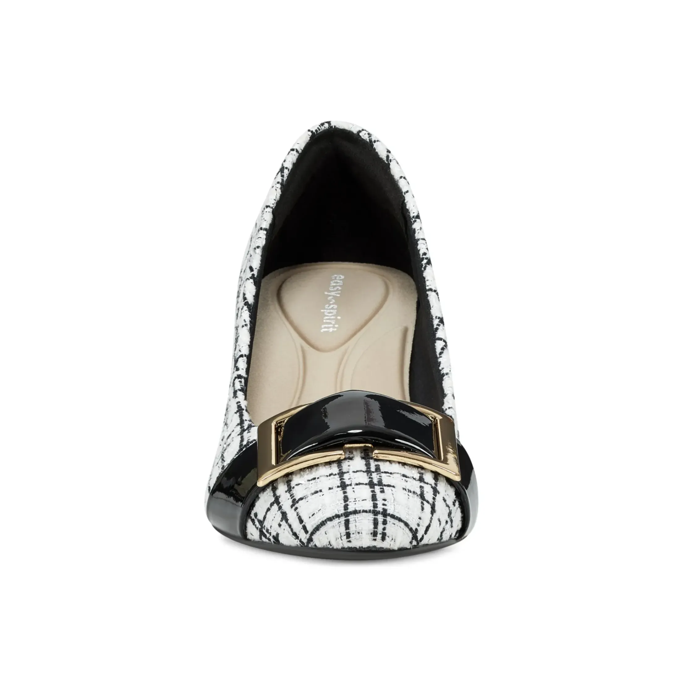Mid Heels|eFlex>Easy Spirit Cheryl Dress Pumps Ivory Leather