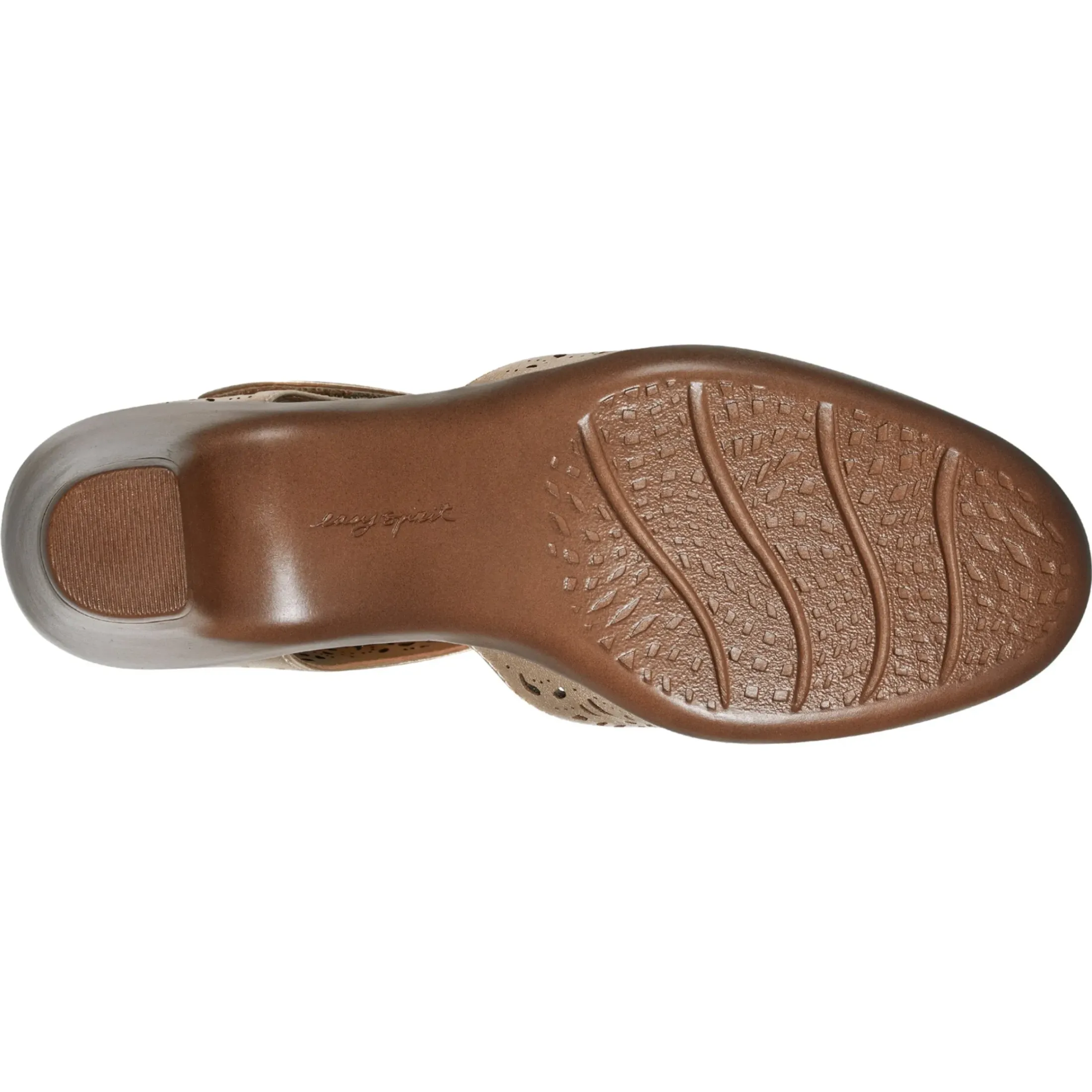 Cindie Mary Jane Heels|Mid Heels>Easy Spirit Cindie Mary Jane Heels Bronze Pearlized