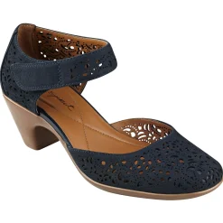 Cindie Mary Jane Heels|Mid Heels>Easy Spirit Cindie Mary Jane Heels Bright Navy