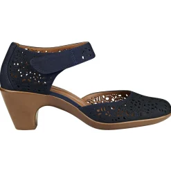 Cindie Mary Jane Heels|Mid Heels>Easy Spirit Cindie Mary Jane Heels Bright Navy