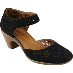 Cindie Mary Jane Heels|Mid Heels>Easy Spirit Cindie Mary Jane Heels Black