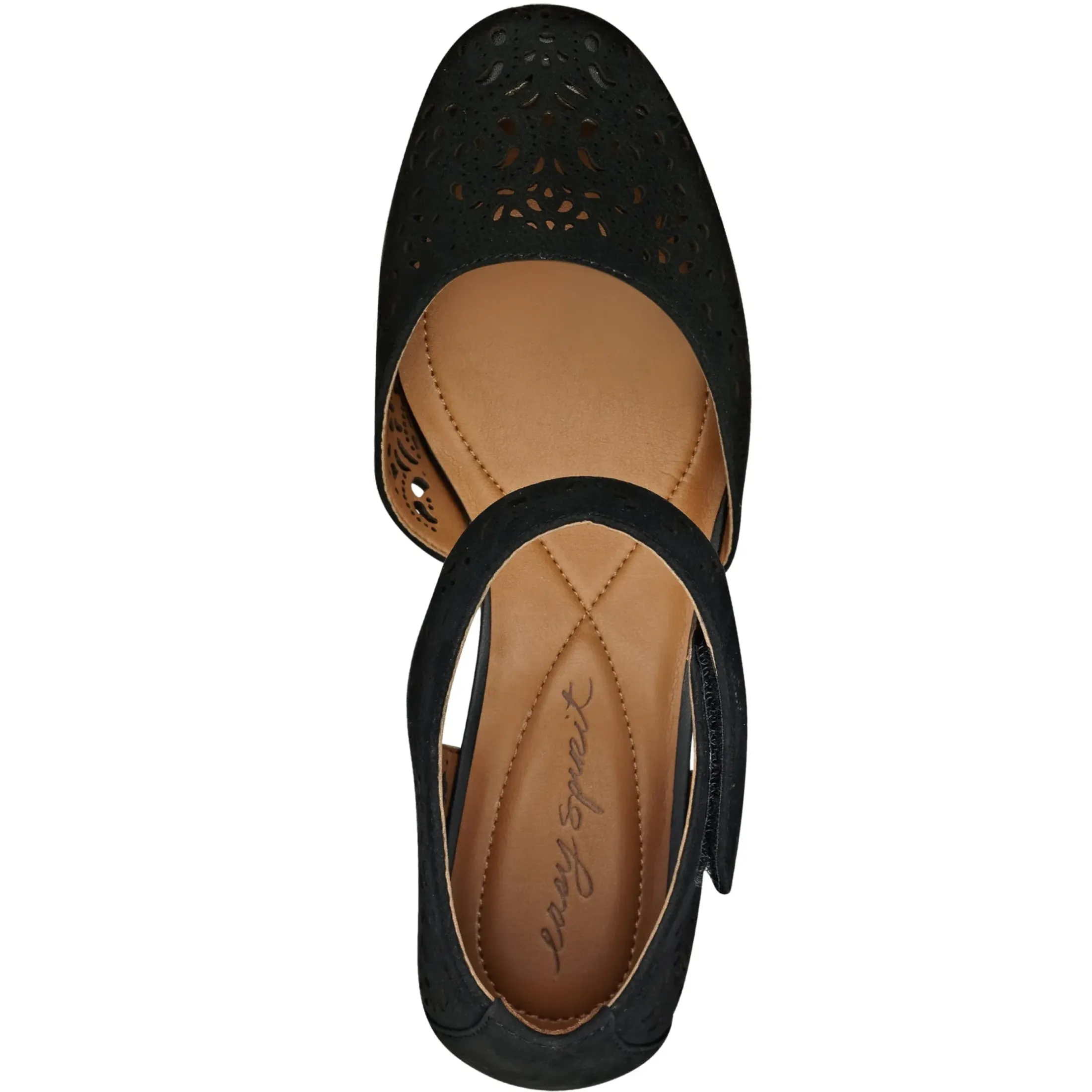 Cindie Mary Jane Heels|Mid Heels>Easy Spirit Cindie Mary Jane Heels Black