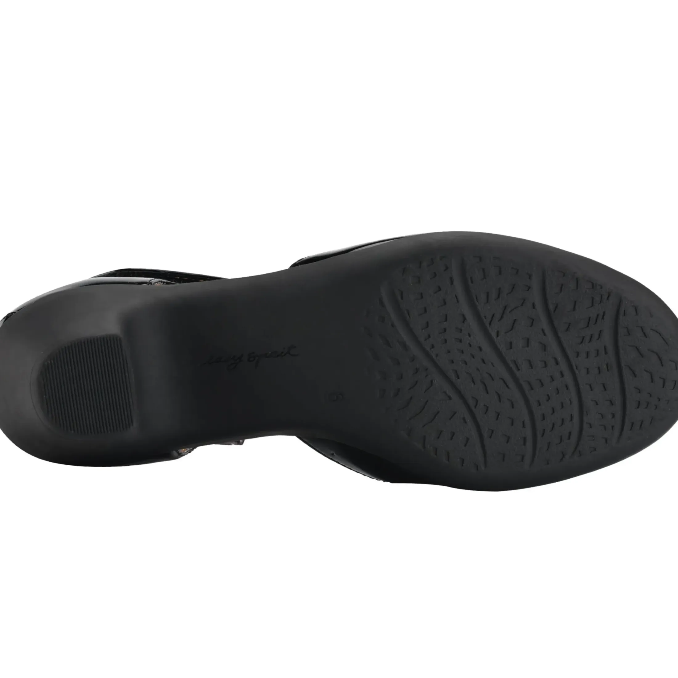 Clarice Mary Jane Heels|Mid Heels>Easy Spirit Clarice Mary Jane Heels Black Patent