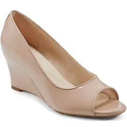 Wedges|Wedges>Easy Spirit Coleen Peep Toe Wedges Natural