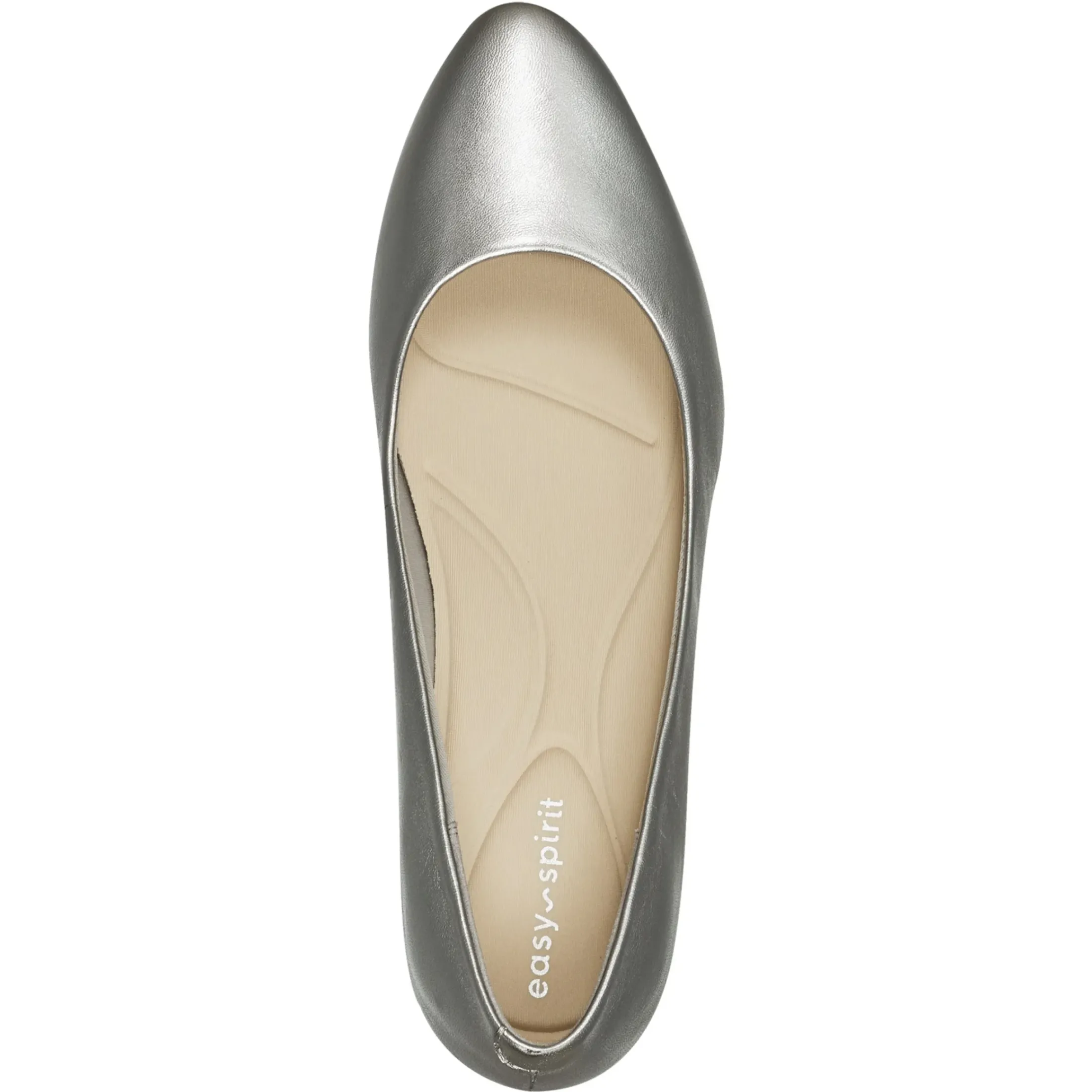 Cosma Pumps|Mid Heels>Easy Spirit Cosma Pumps Pewter Leather