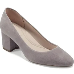 Cosma Pumps|Mid Heels>Easy Spirit Cosma Pumps Taupe Suede