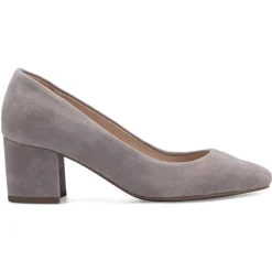 Cosma Pumps|Mid Heels>Easy Spirit Cosma Pumps Taupe Suede