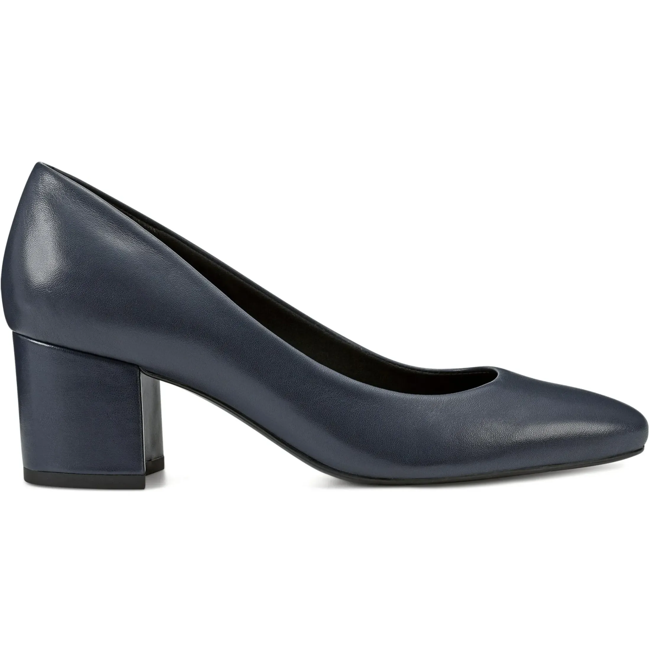 Cosma Pumps|Mid Heels>Easy Spirit Cosma Pumps Navy Leather