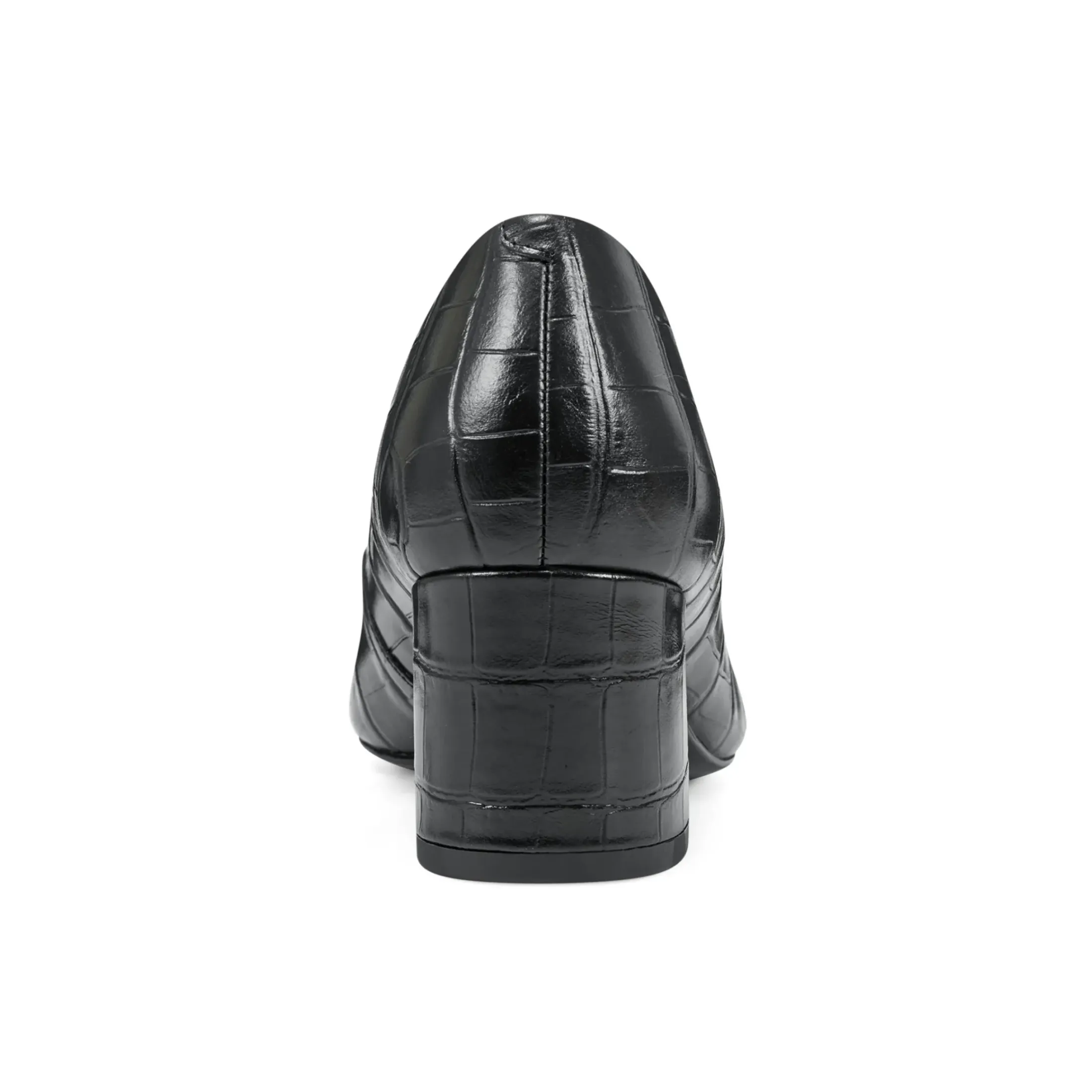 Cosma Pumps|Mid Heels>Easy Spirit Cosma Pumps Black Croco Print