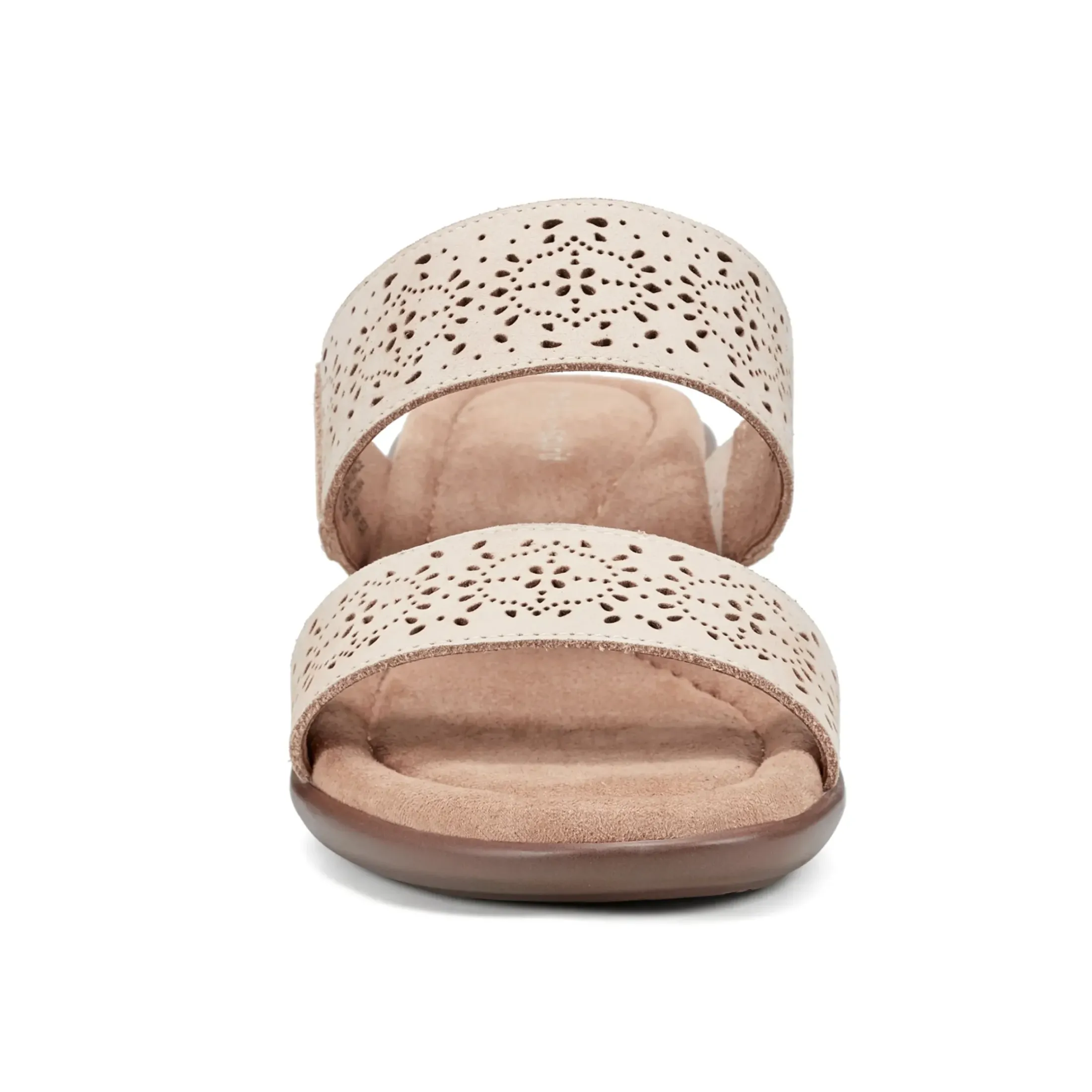 Dress|Sandals>Easy Spirit Crista Casual Slide Heeled Sandals Natural Leather Nubuck