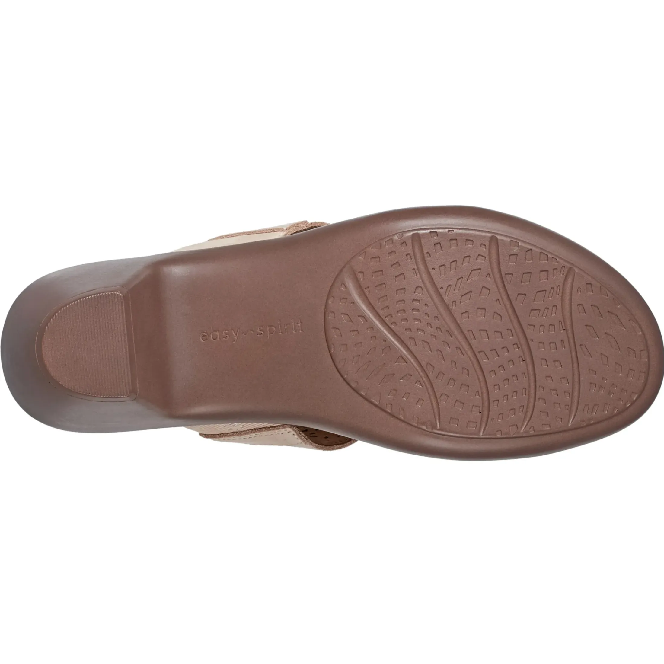 Dress|Sandals>Easy Spirit Crista Casual Slide Heeled Sandals Natural Leather Nubuck