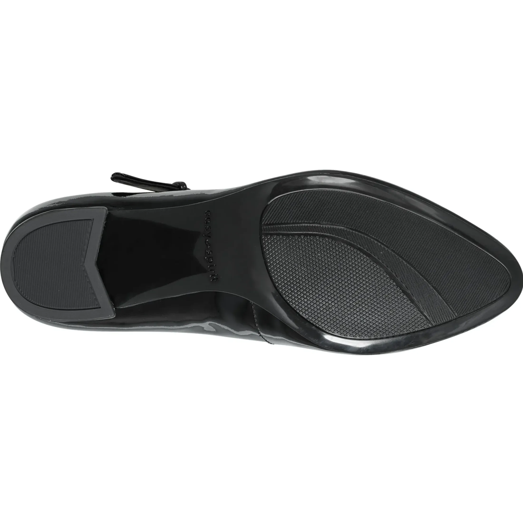 Mid Heels|eFlex>Easy Spirit Cyra Mary Jane Dress Pumps Black Patent Leather