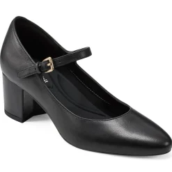 Mid Heels|eFlex>Easy Spirit Cyra Mary Jane Dress Pumps Black Leather