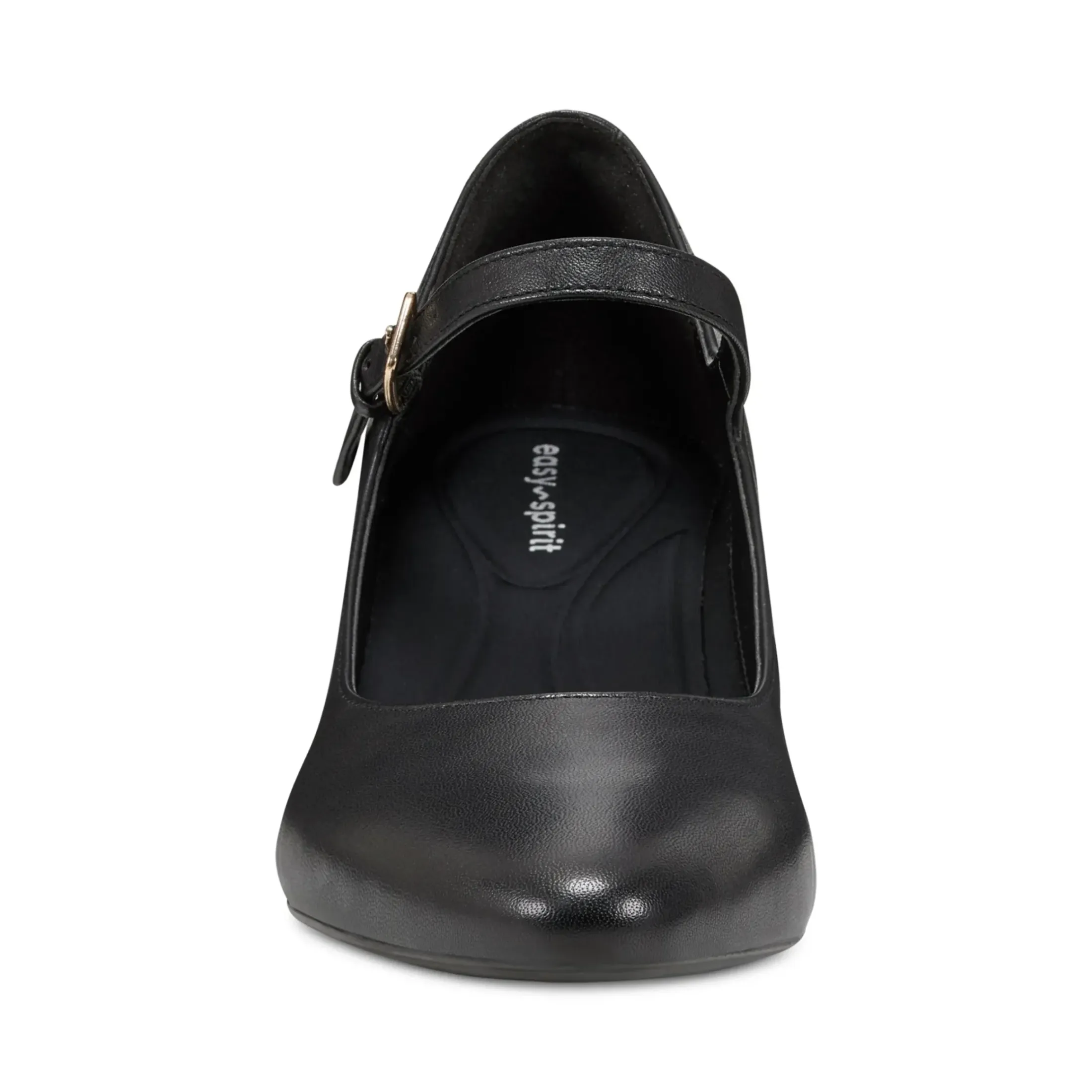 Mid Heels|eFlex>Easy Spirit Cyra Mary Jane Dress Pumps Black Leather