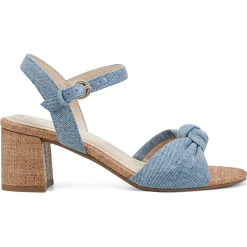 eFlex|eFlex>Easy Spirit Danica Heeled Sandals Denim