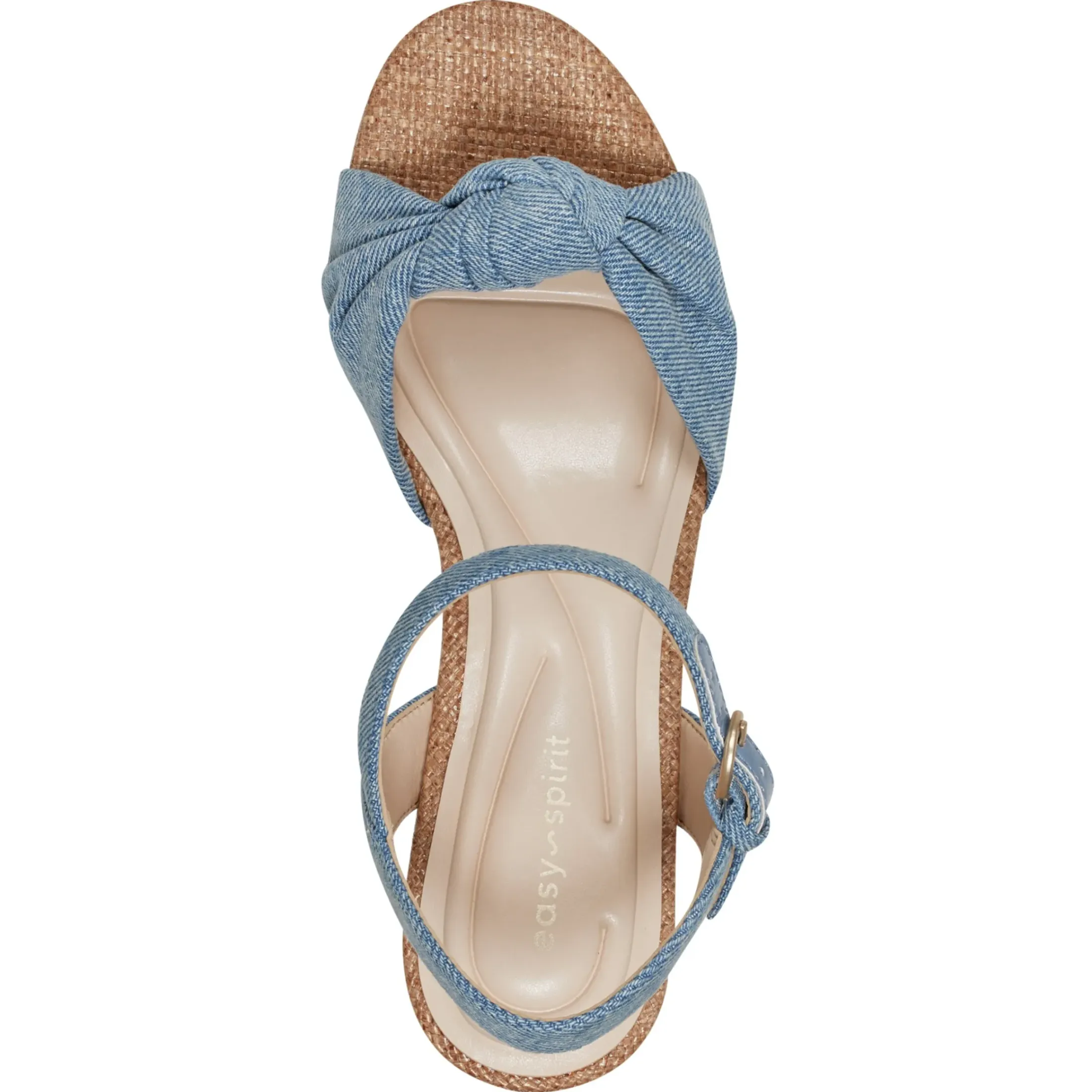 eFlex|eFlex>Easy Spirit Danica Heeled Sandals Denim