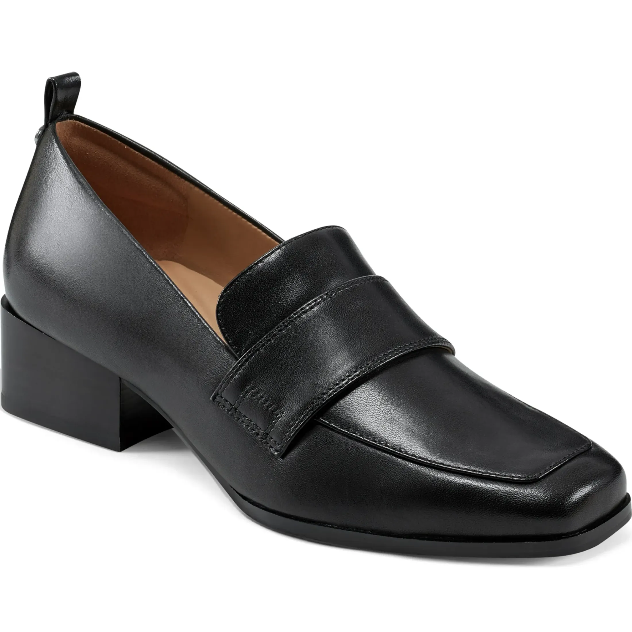 eFlex|eFlex>Easy Spirit Darlene Dress Loafers Black Leather