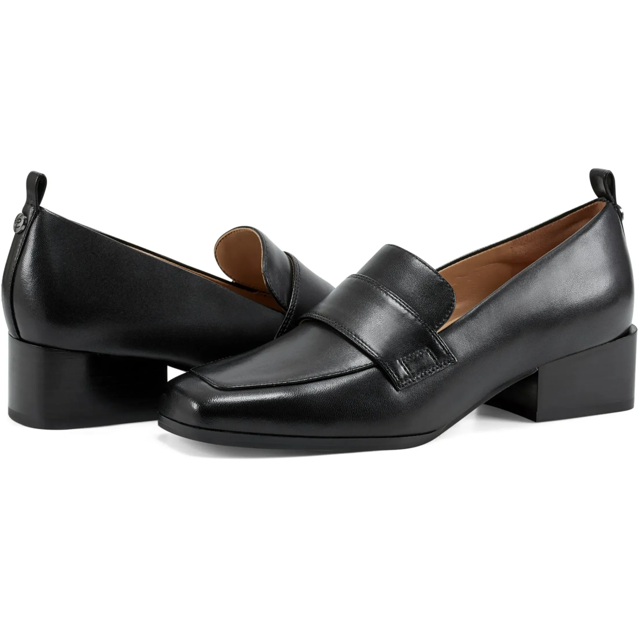 eFlex|eFlex>Easy Spirit Darlene Dress Loafers Black Leather