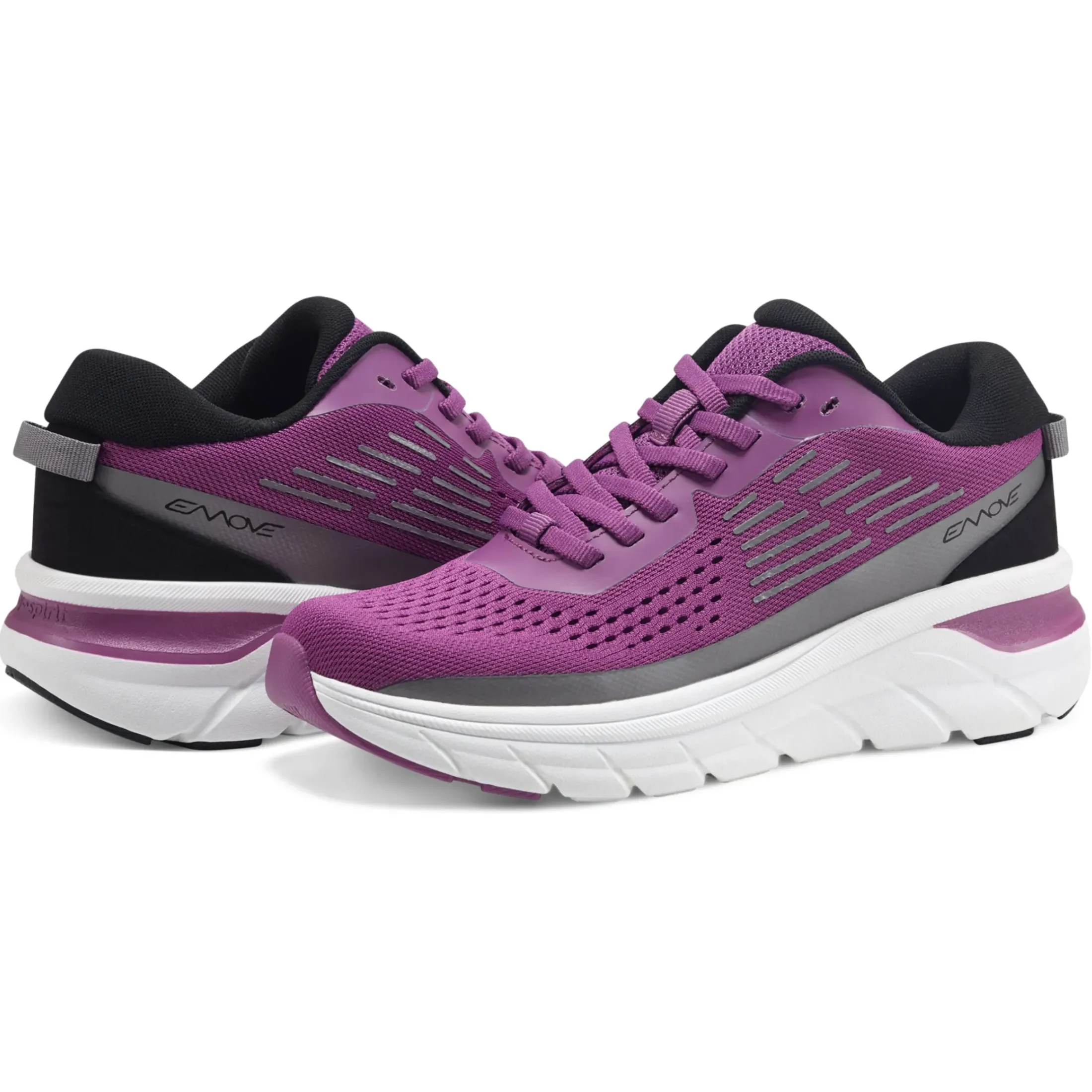 eMove|Mel Walking Shoes>Easy Spirit Denise Austin Mel EMOVE Walking Shoes Plum Mesh