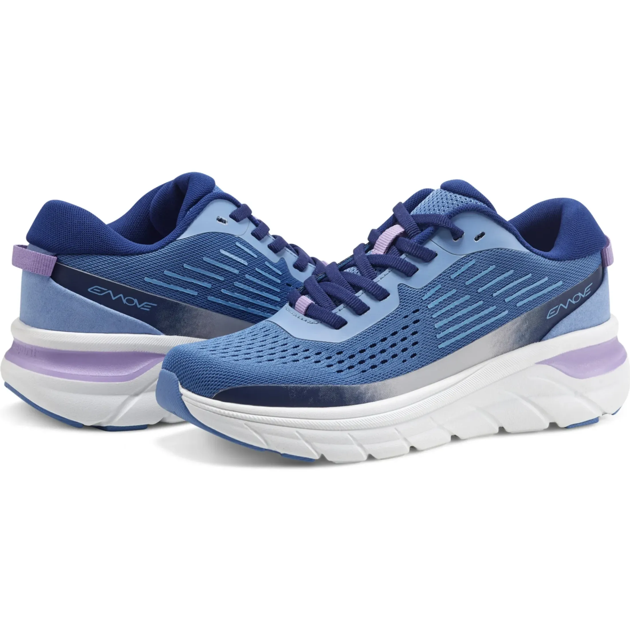 eMove|Mel Walking Shoes>Easy Spirit Denise Austin Mel EMOVE Walking Shoes Blue Mesh