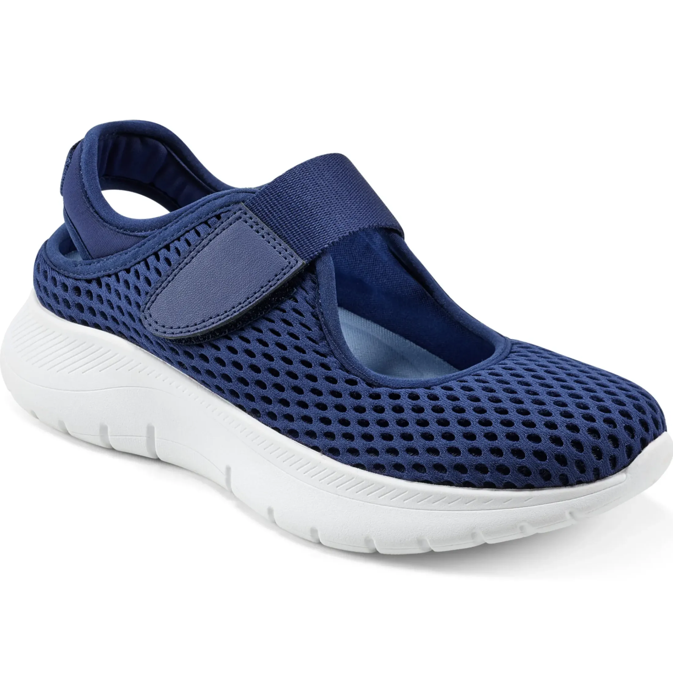 Slip Ons|Slip Ons>Easy Spirit Denise Austin Pheba Casual Mary Janes Navy Mesh
