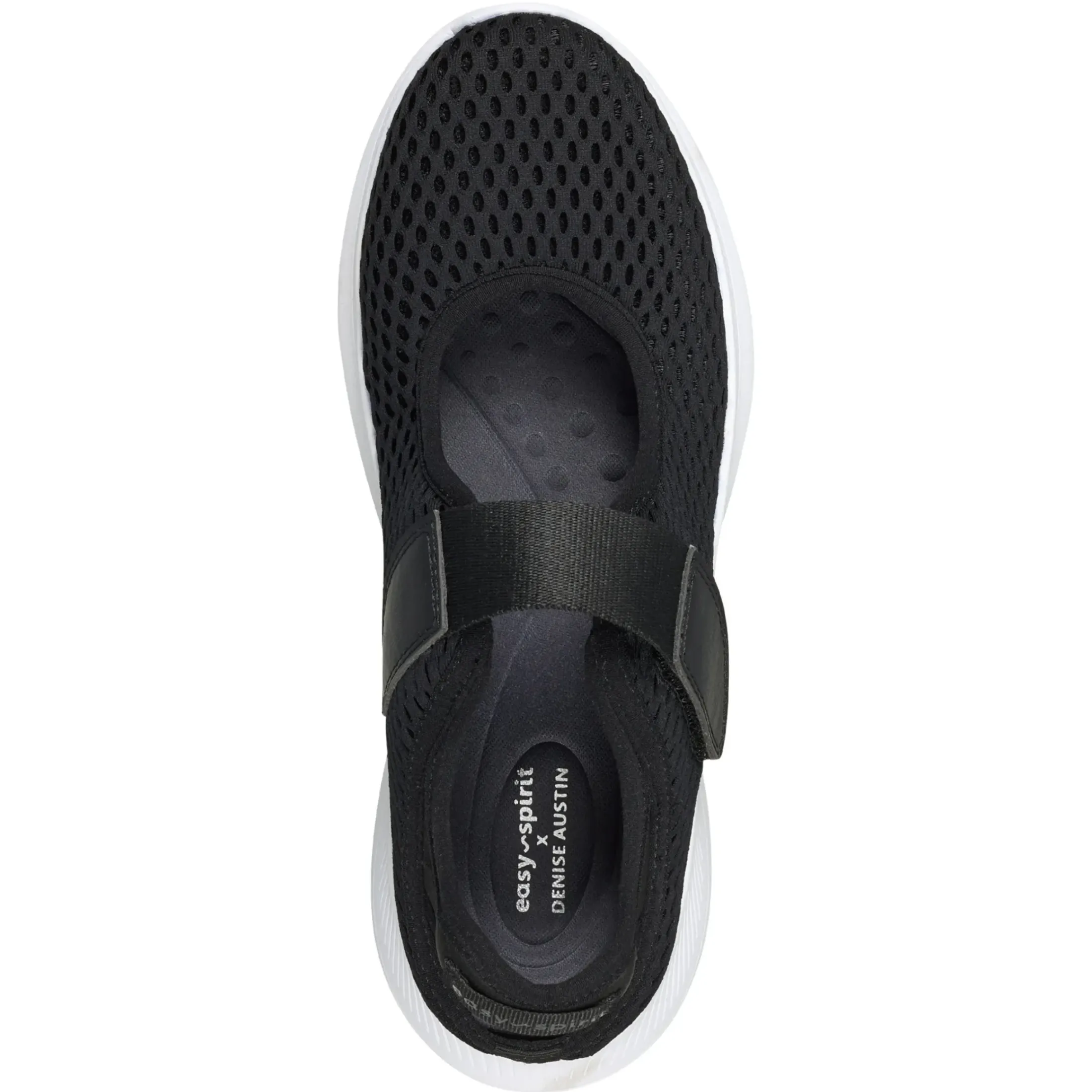 Slip Ons|Slip Ons>Easy Spirit Denise Austin Pheba Casual Mary Janes Black Mesh
