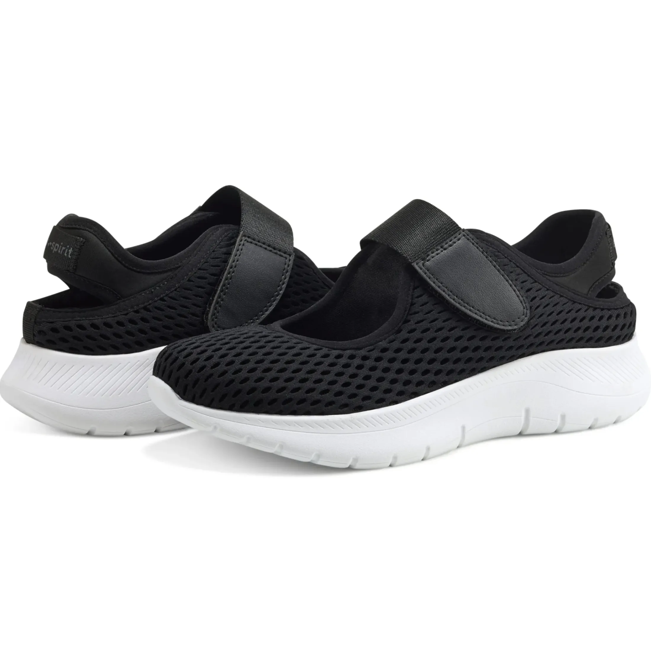 Slip Ons|Slip Ons>Easy Spirit Denise Austin Pheba Casual Mary Janes Black Mesh