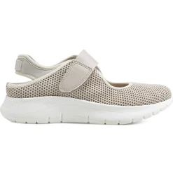 Slip Ons|Slip Ons>Easy Spirit Denise Austin Pheba Casual Mary Janes Silver Metallic Knit