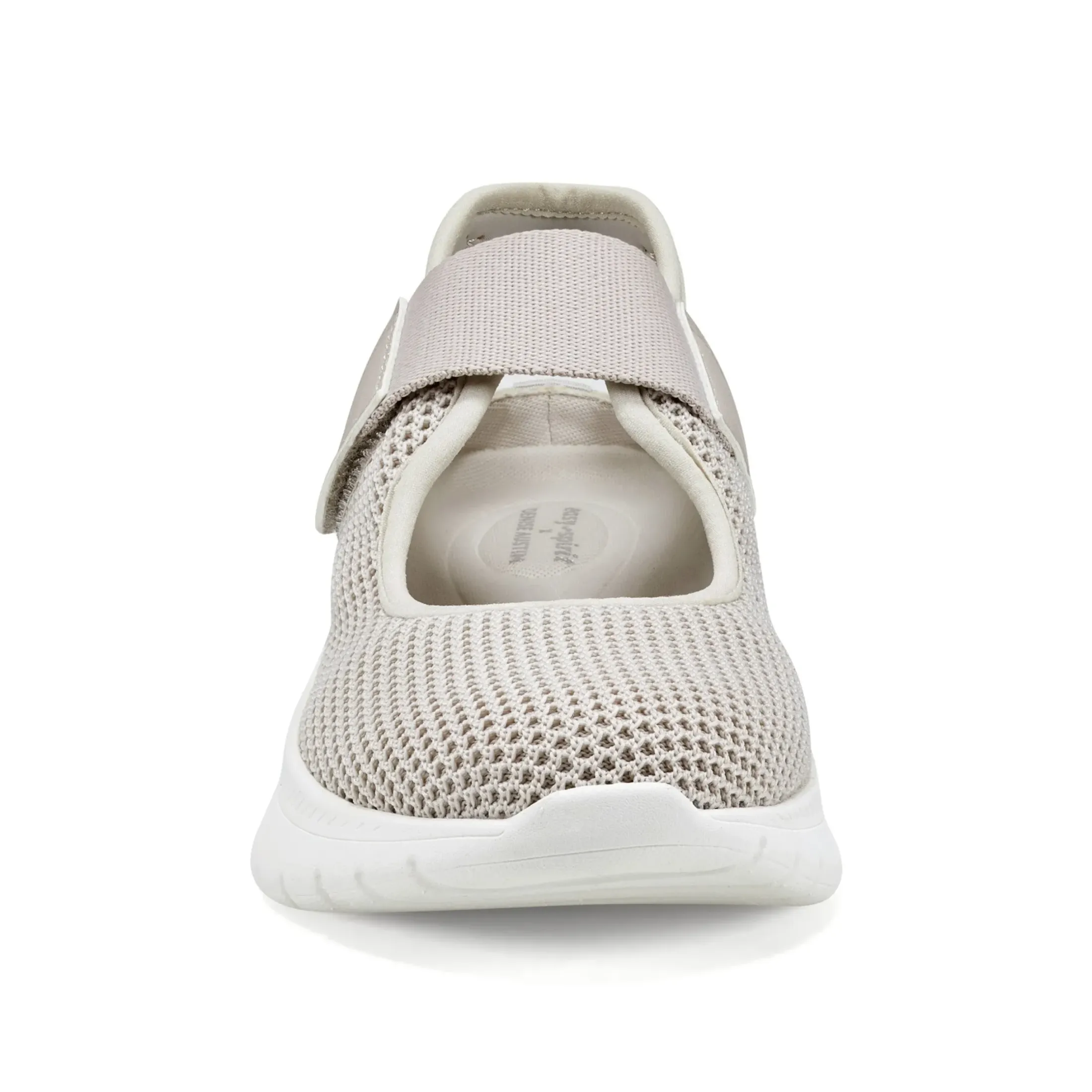 Slip Ons|Slip Ons>Easy Spirit Denise Austin Pheba Casual Mary Janes Silver Metallic Knit