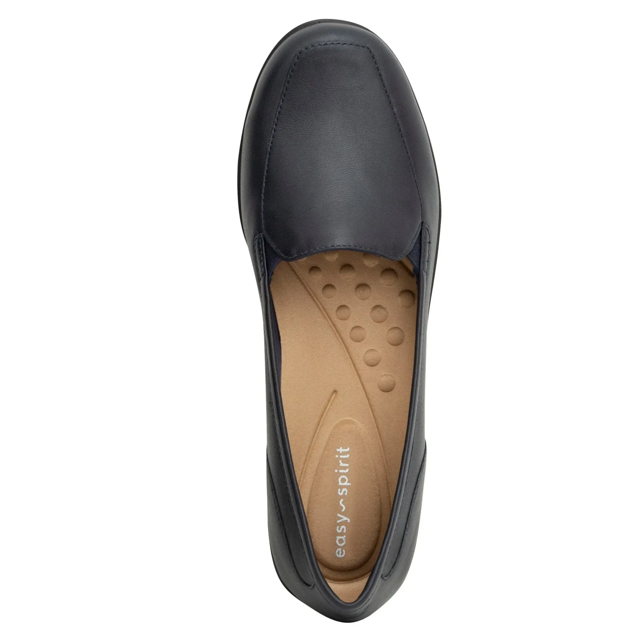 Flats|Flats>Easy Spirit Devitt Casual Flats Dark Blue Leather