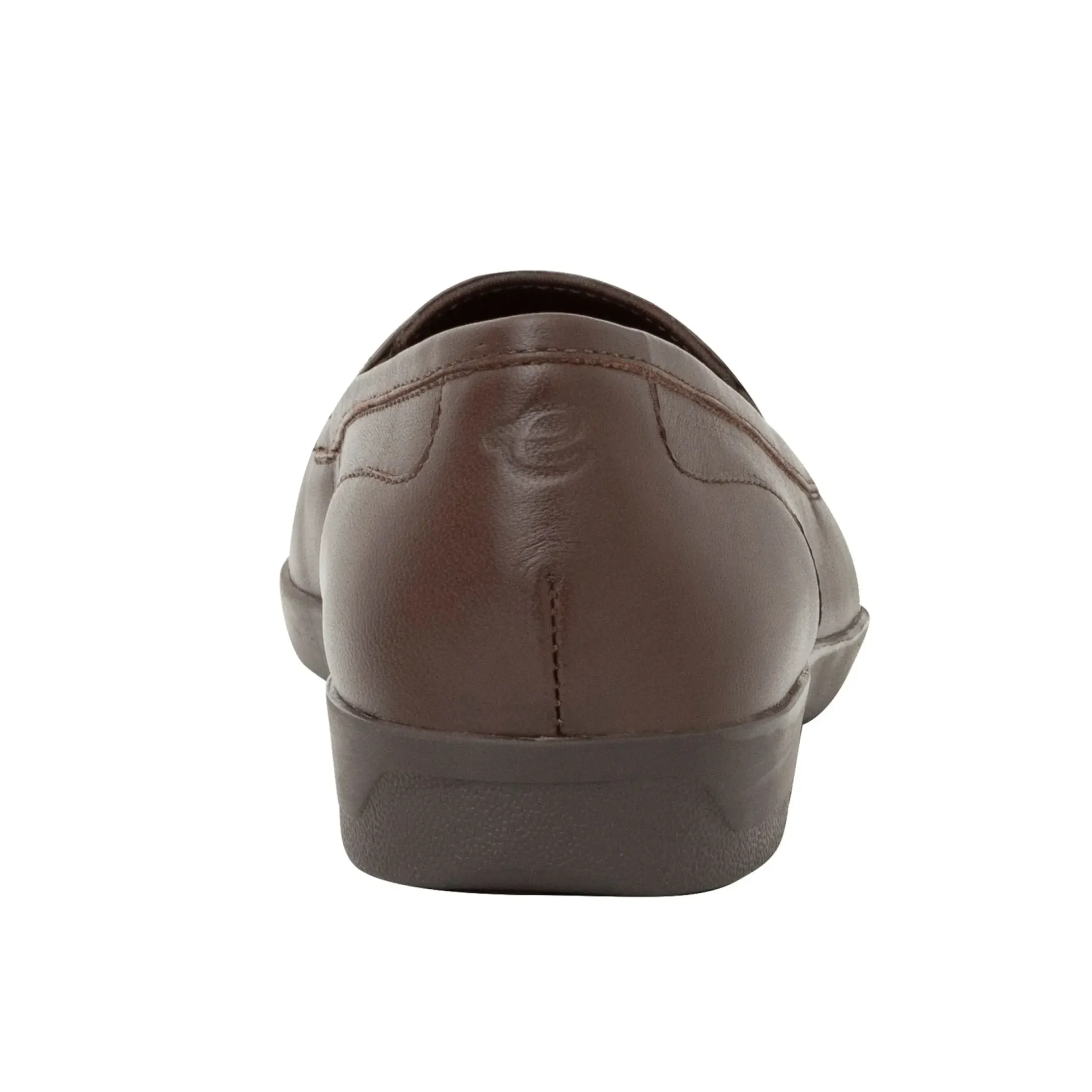 Slip Ons|Slip Ons>Easy Spirit Devitt Casual Flats Brown Leather