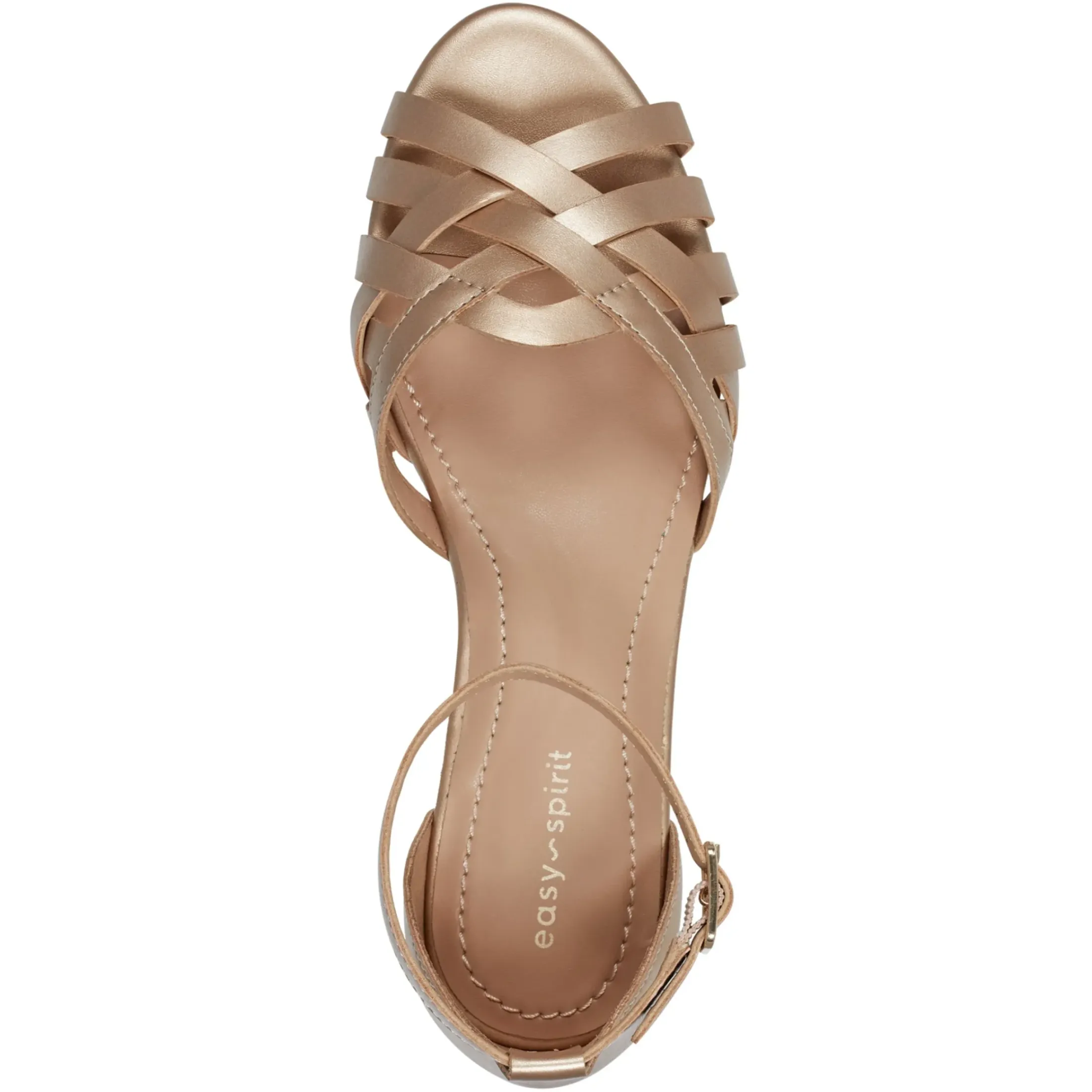 Casual|Sandals>Easy Spirit Dorothy Flat Sandals Gold
