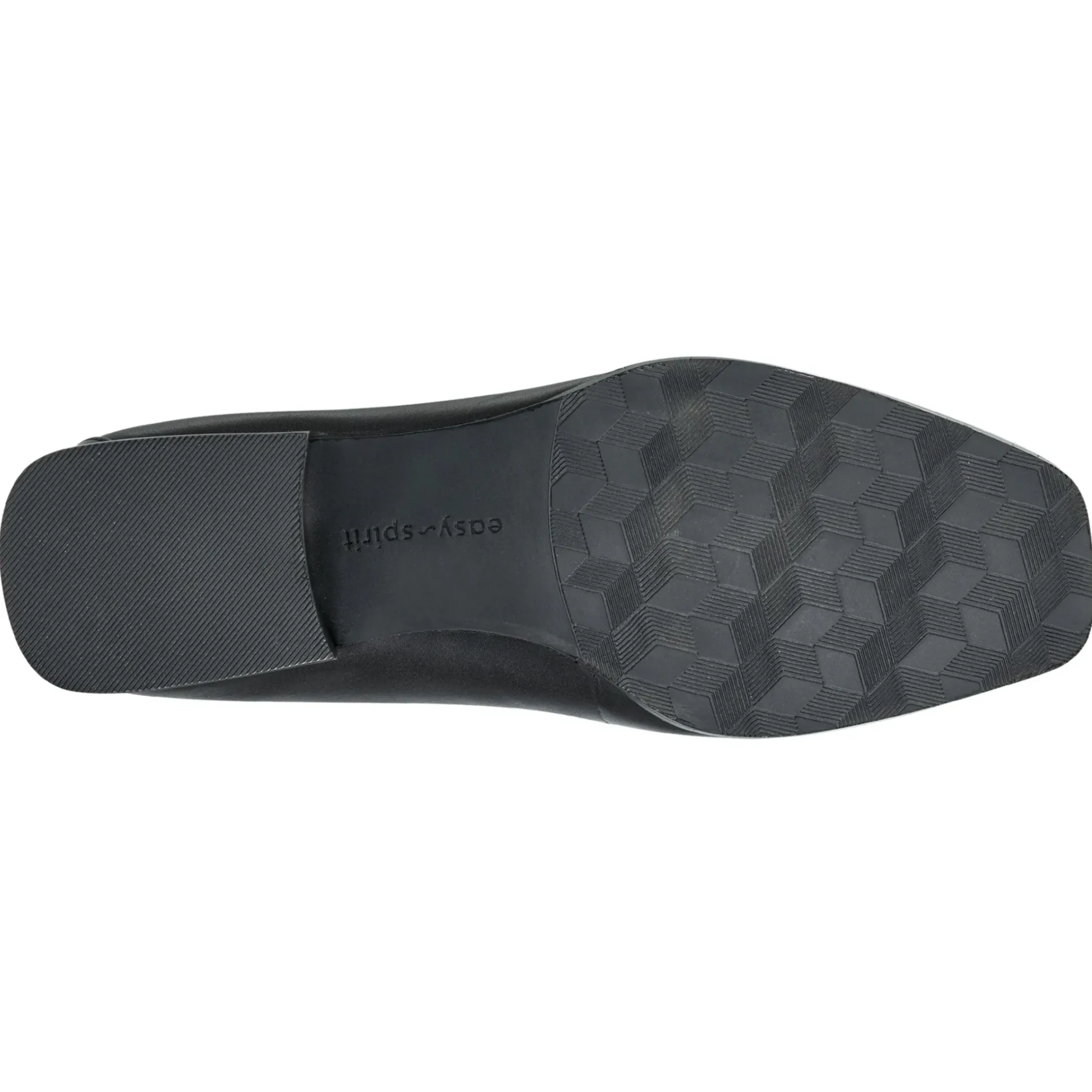 Mid Heels|eFlex>Easy Spirit Drew Dress Loafers Black Leather