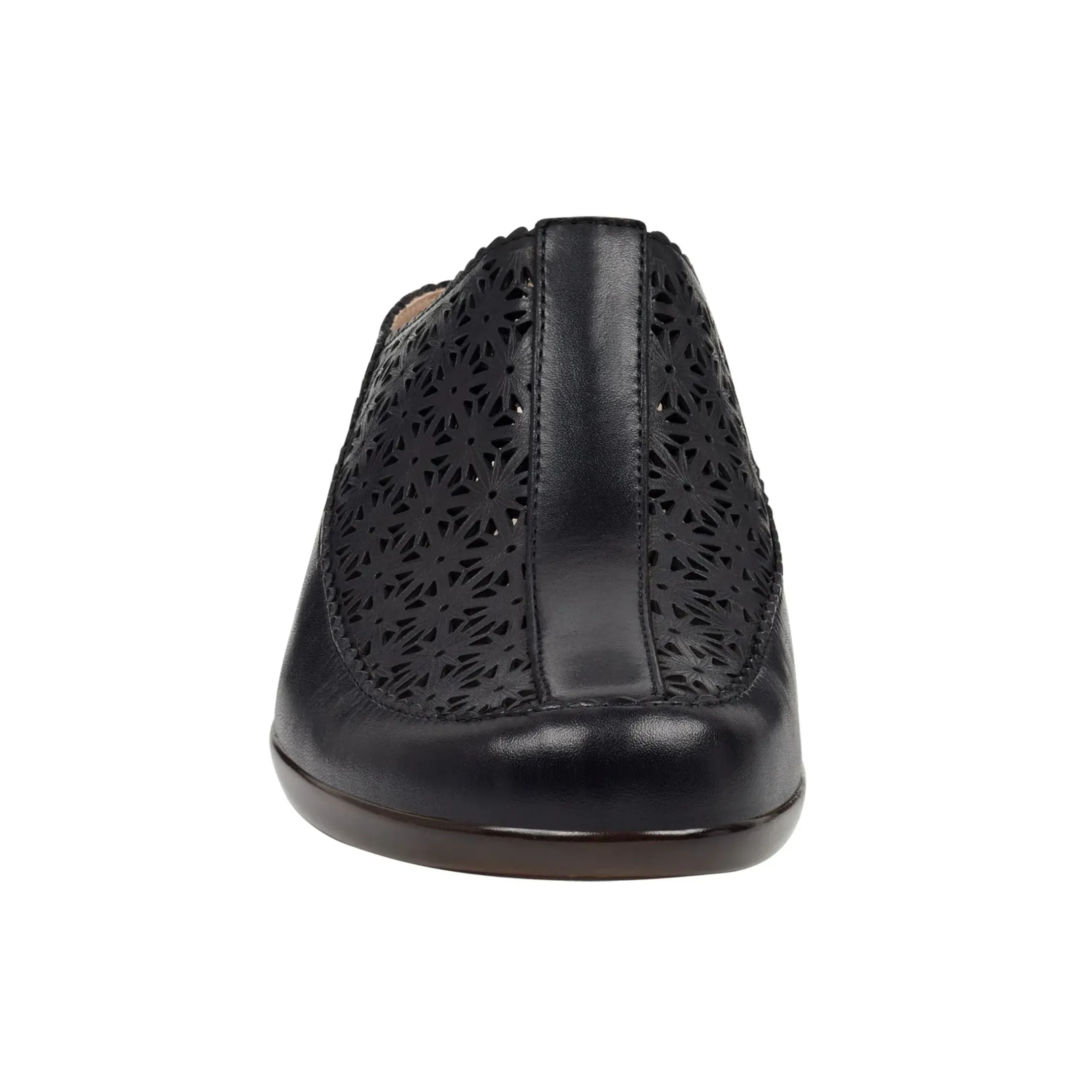 Mules|Mules>Easy Spirit Dusk Mule Clogs Black Leather