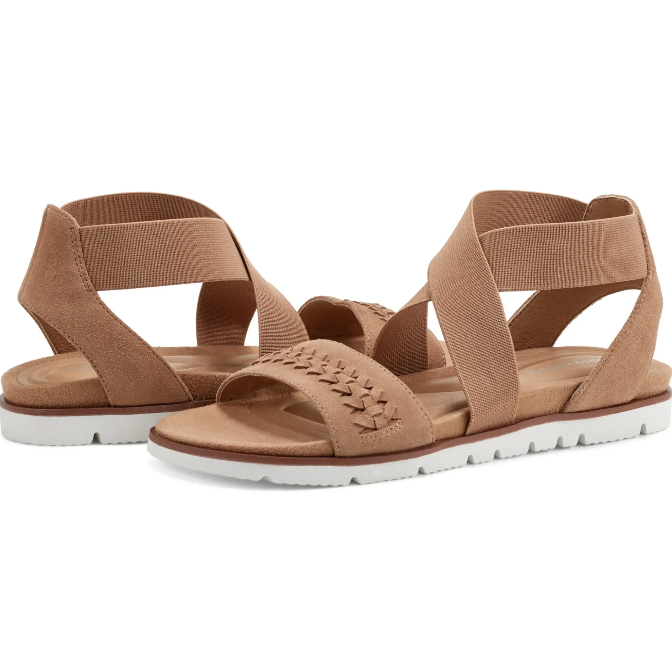Casual|Flats>Easy Spirit Earla Casual Sandals Brown