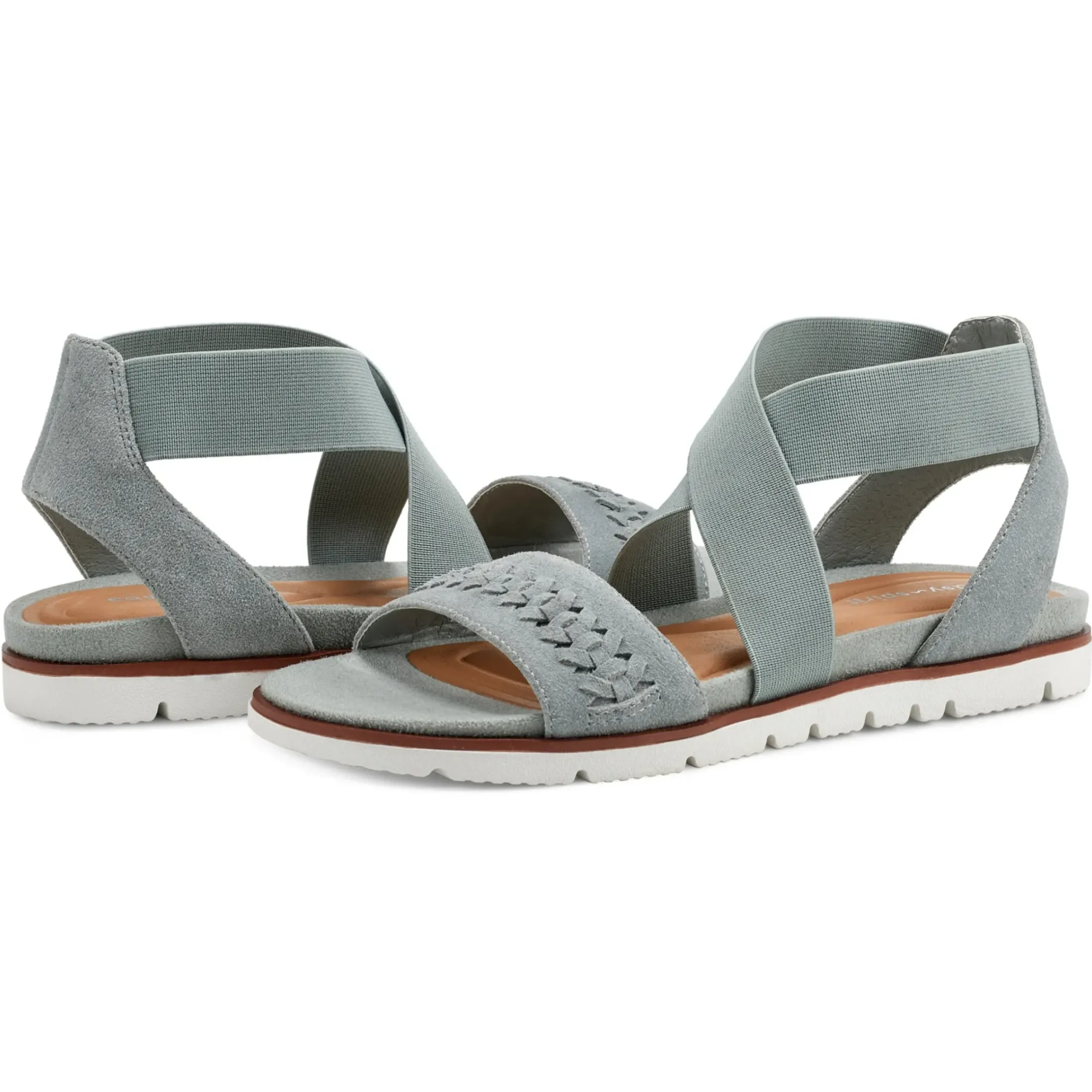Casual|Flats>Easy Spirit Earla Casual Sandals Light Blue