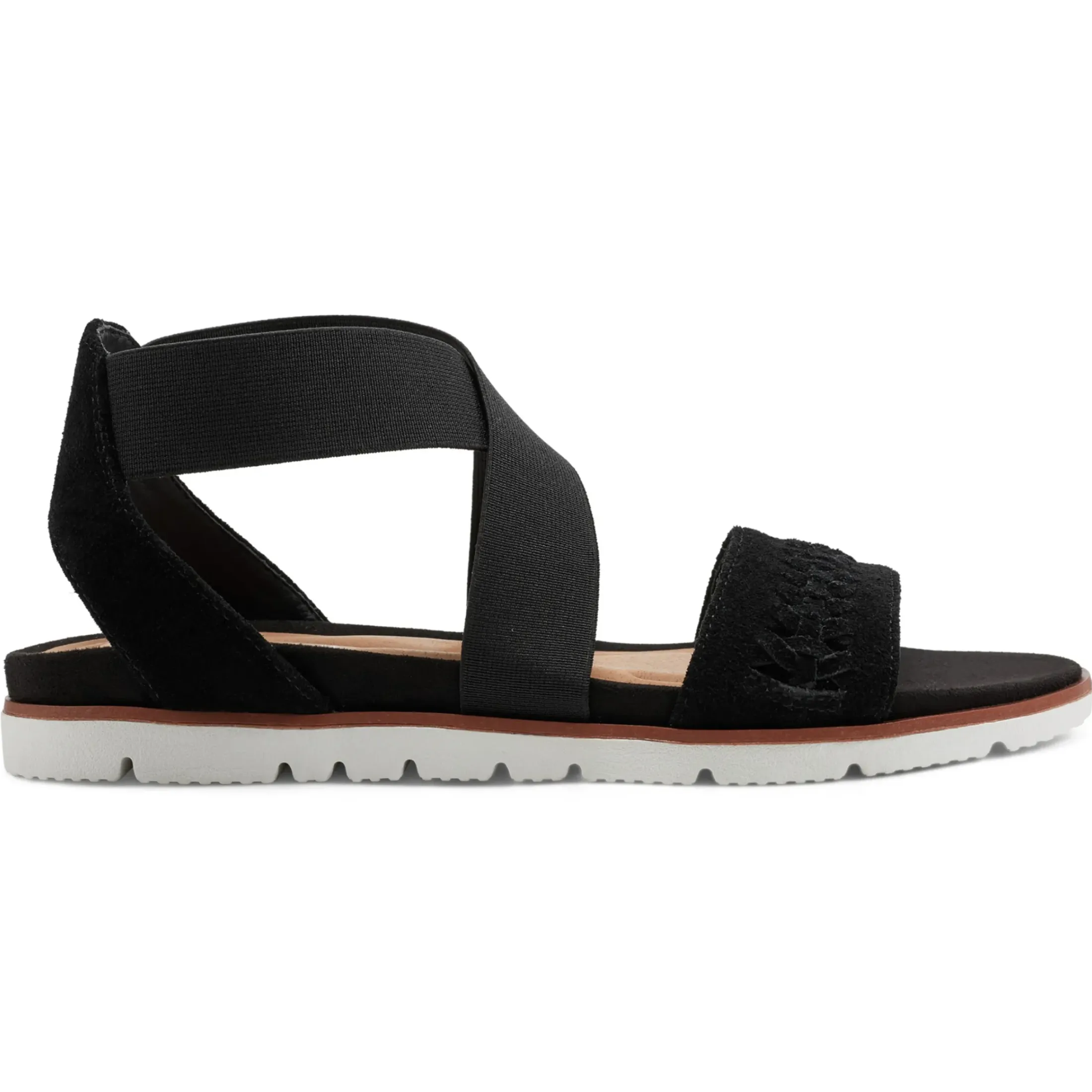 Casual|Flats>Easy Spirit Earla Casual Sandals Black