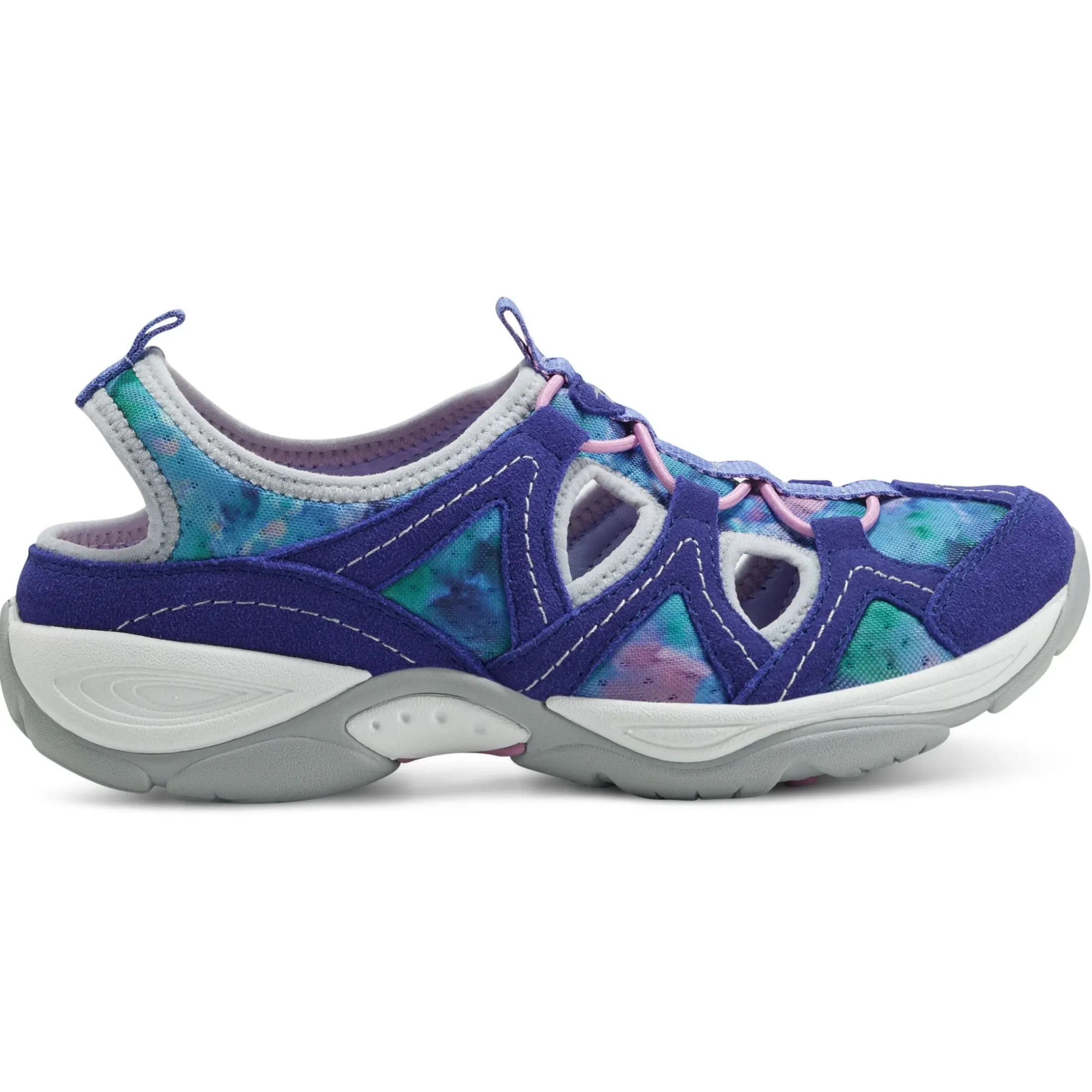Explore24|Explore24>Easy Spirit Earthen Walking Shoes Blue Multi Tie Dye