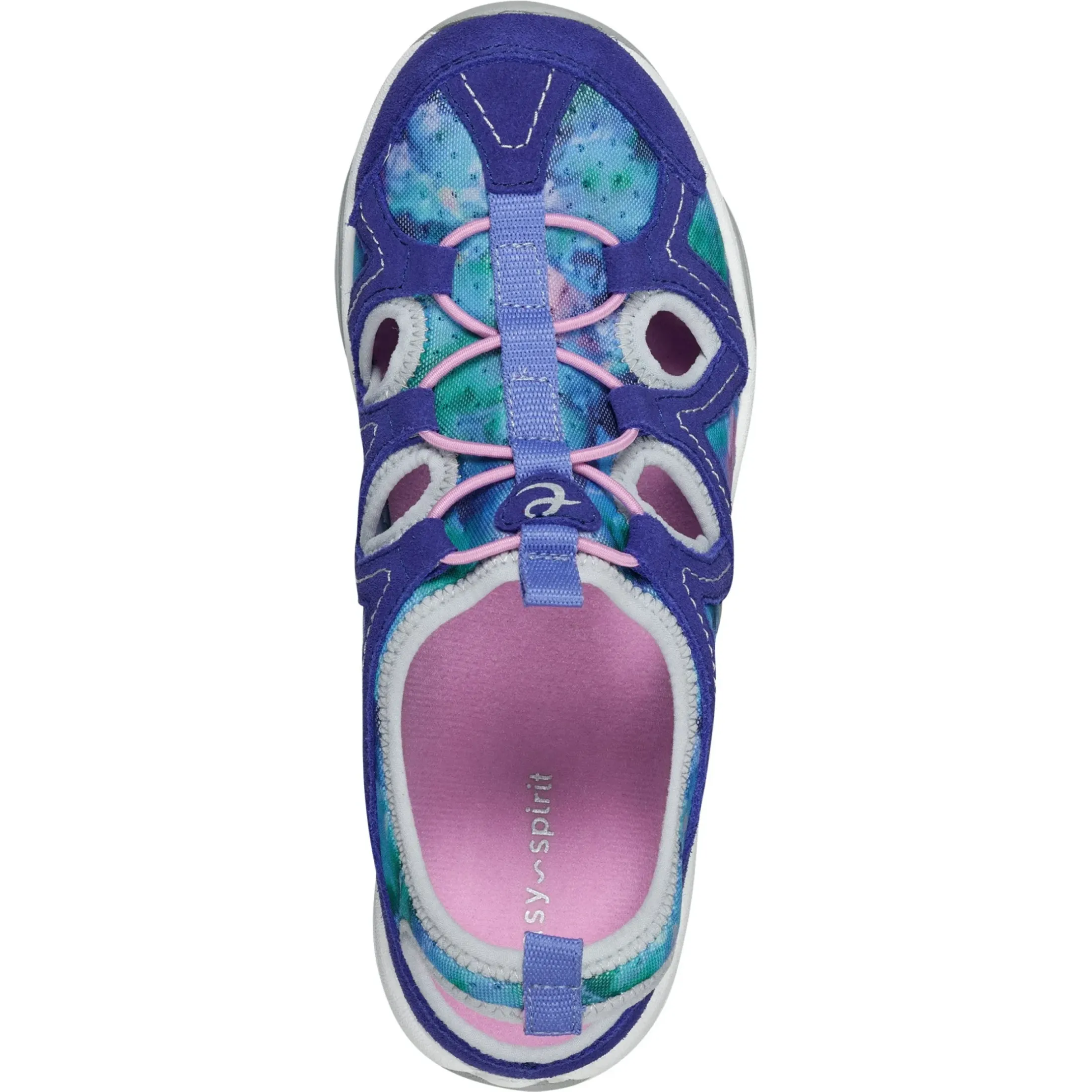 Explore24|Explore24>Easy Spirit Earthen Walking Shoes Blue Multi Tie Dye