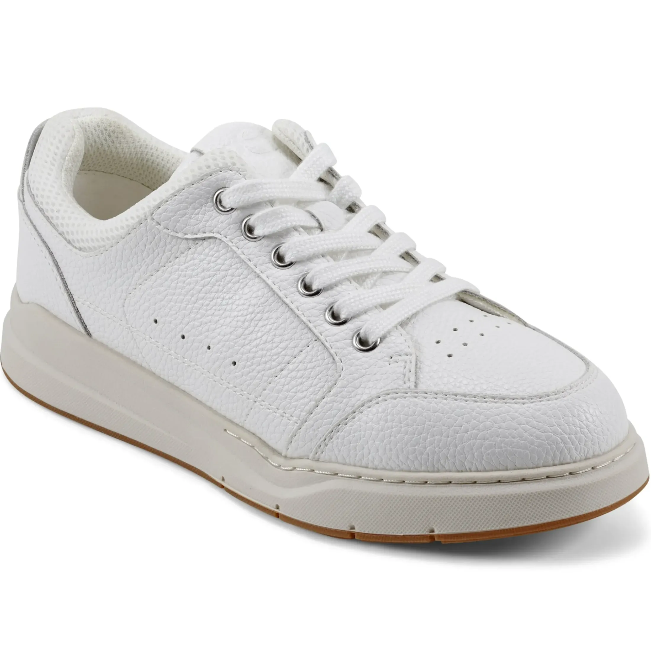 Sneakers|Sneakers>Easy Spirit x Denise Austin Dilli Lace-up Court Sneakers White Leather Neutral