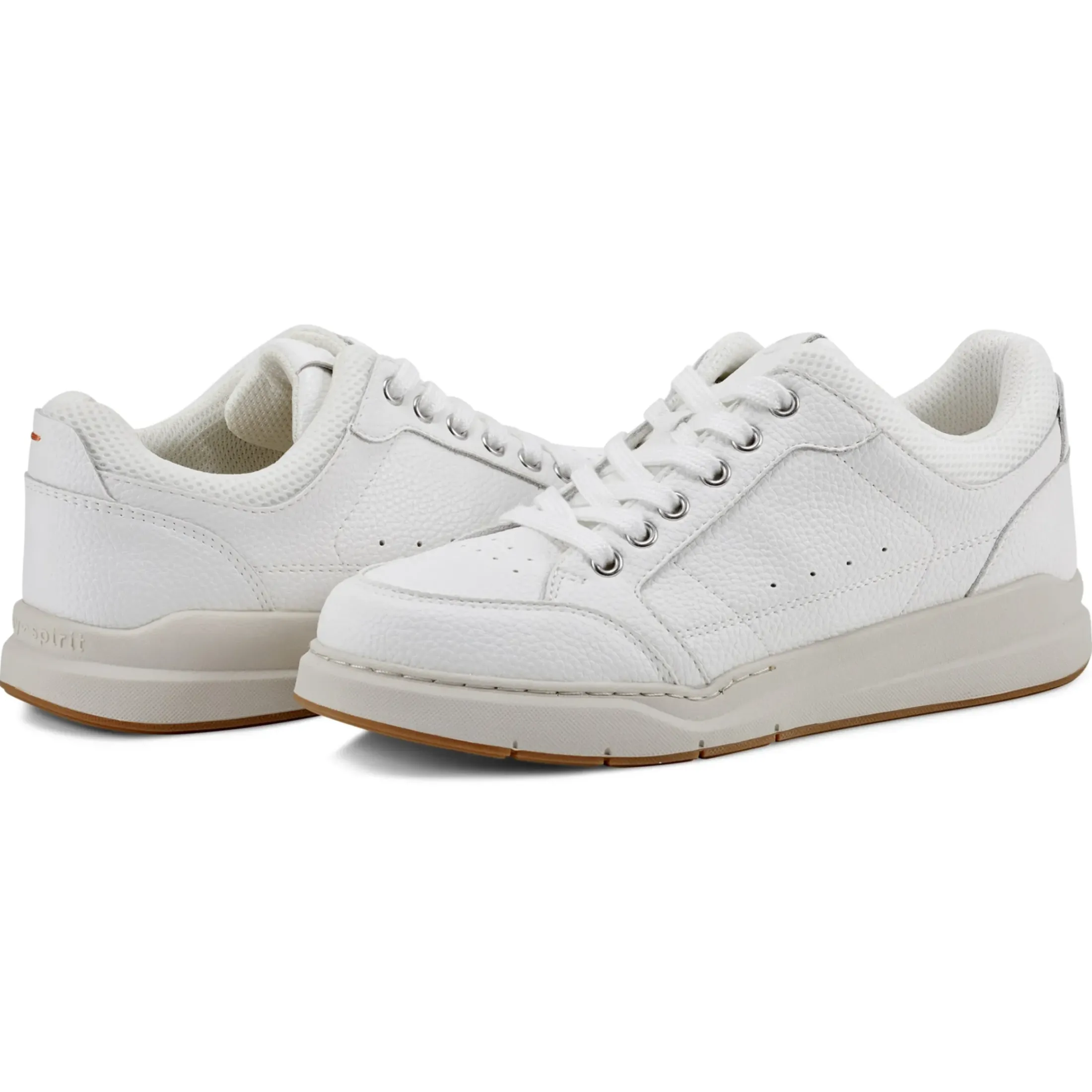 Sneakers|Sneakers>Easy Spirit x Denise Austin Dilli Lace-up Court Sneakers White Leather Neutral