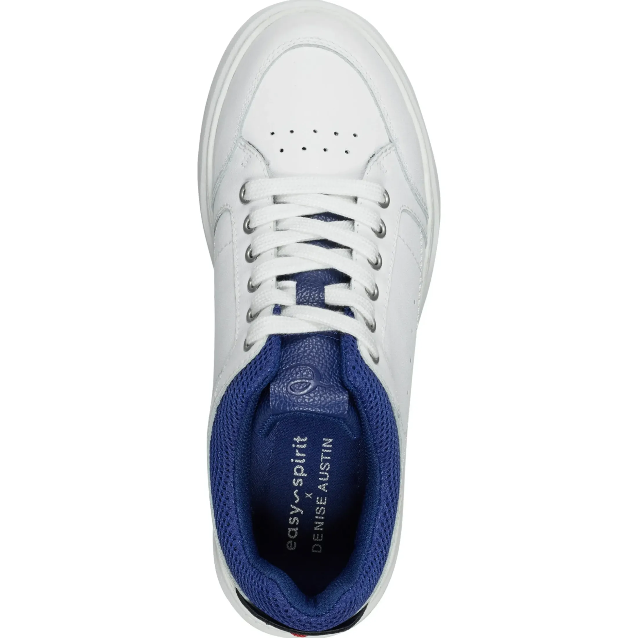 Sneakers|Sneakers>Easy Spirit x Denise Austin Dilli Lace-up Court Sneakers White Leather