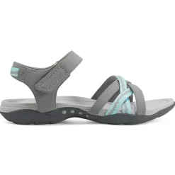 Sport|Explore24>Easy Spirit Edine Flat Sandals Grey/Blue Glass