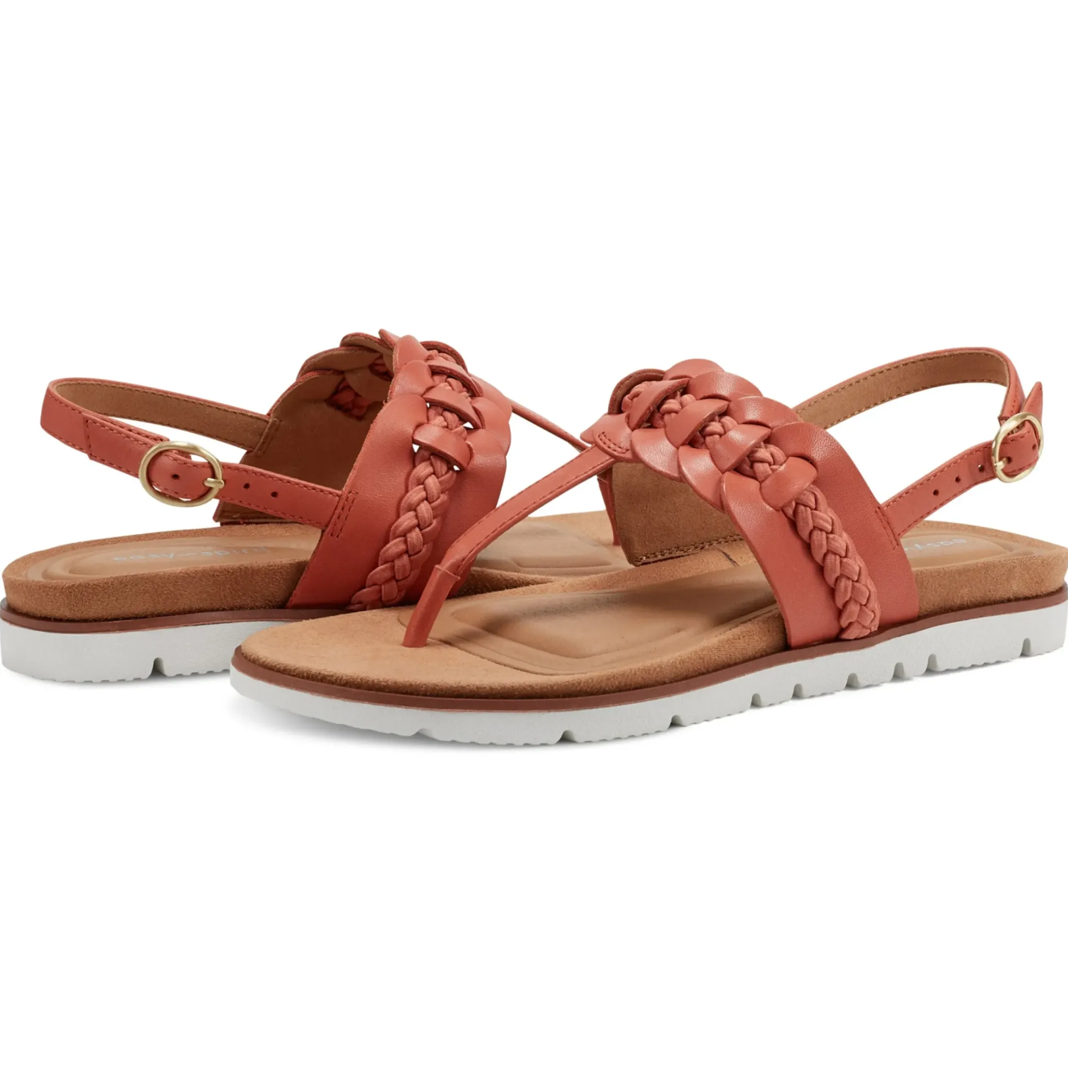 Casual|Flats>Easy Spirit Elaine Flat Sandals Orange