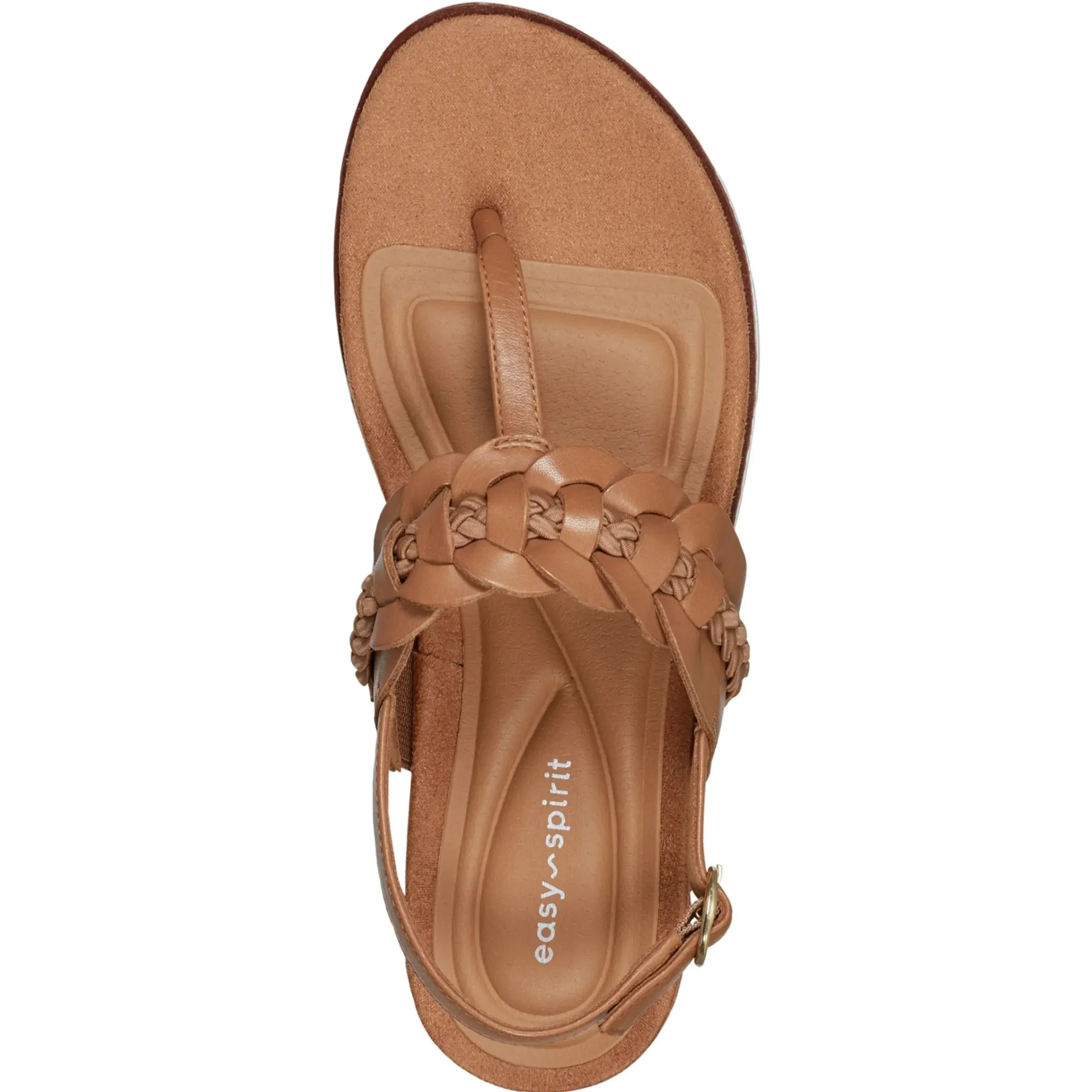 Casual|Flats>Easy Spirit Elaine Flat Sandals Almond Brown