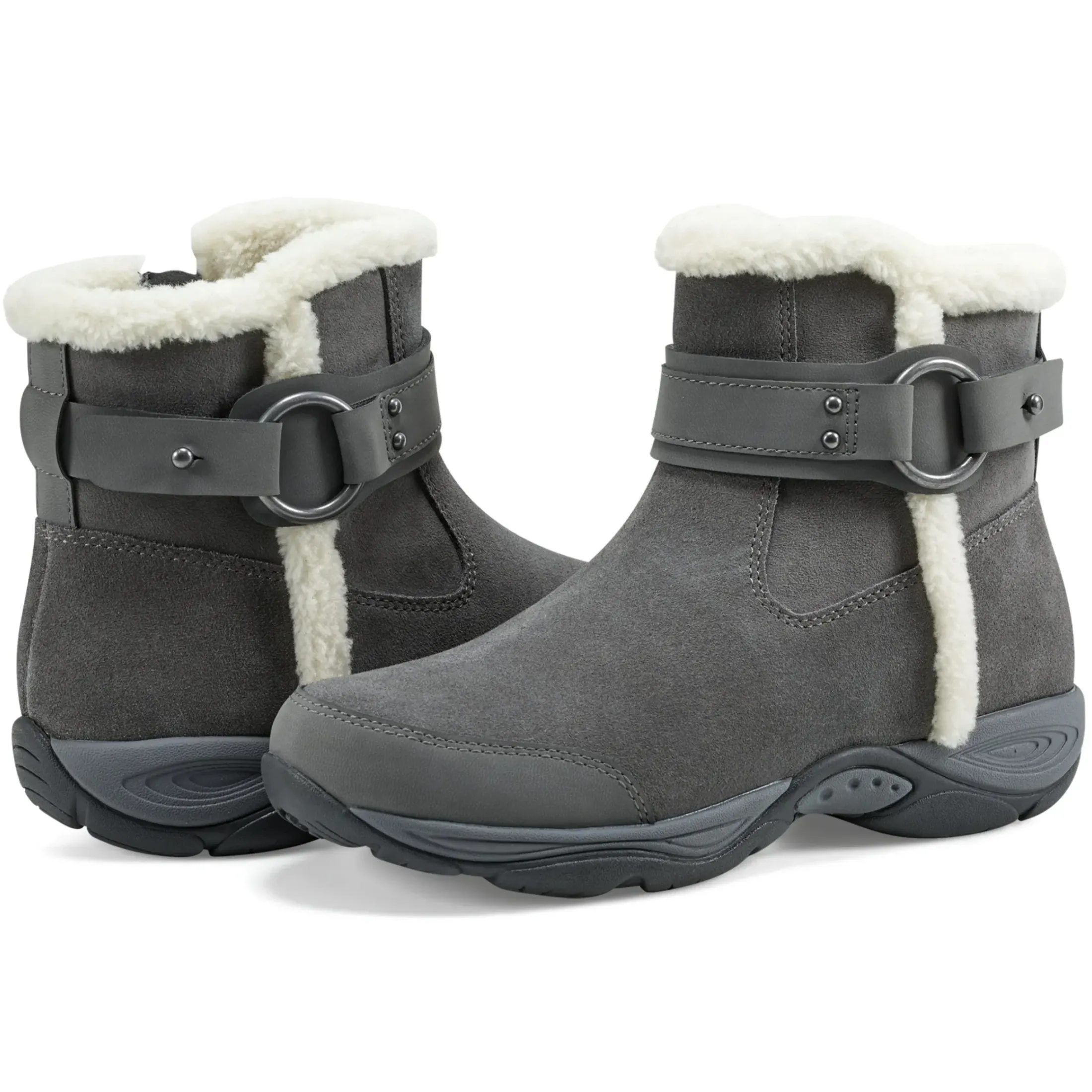 Explore24|Explore24>Easy Spirit Elinor Cold Weather Booties Grey Suede