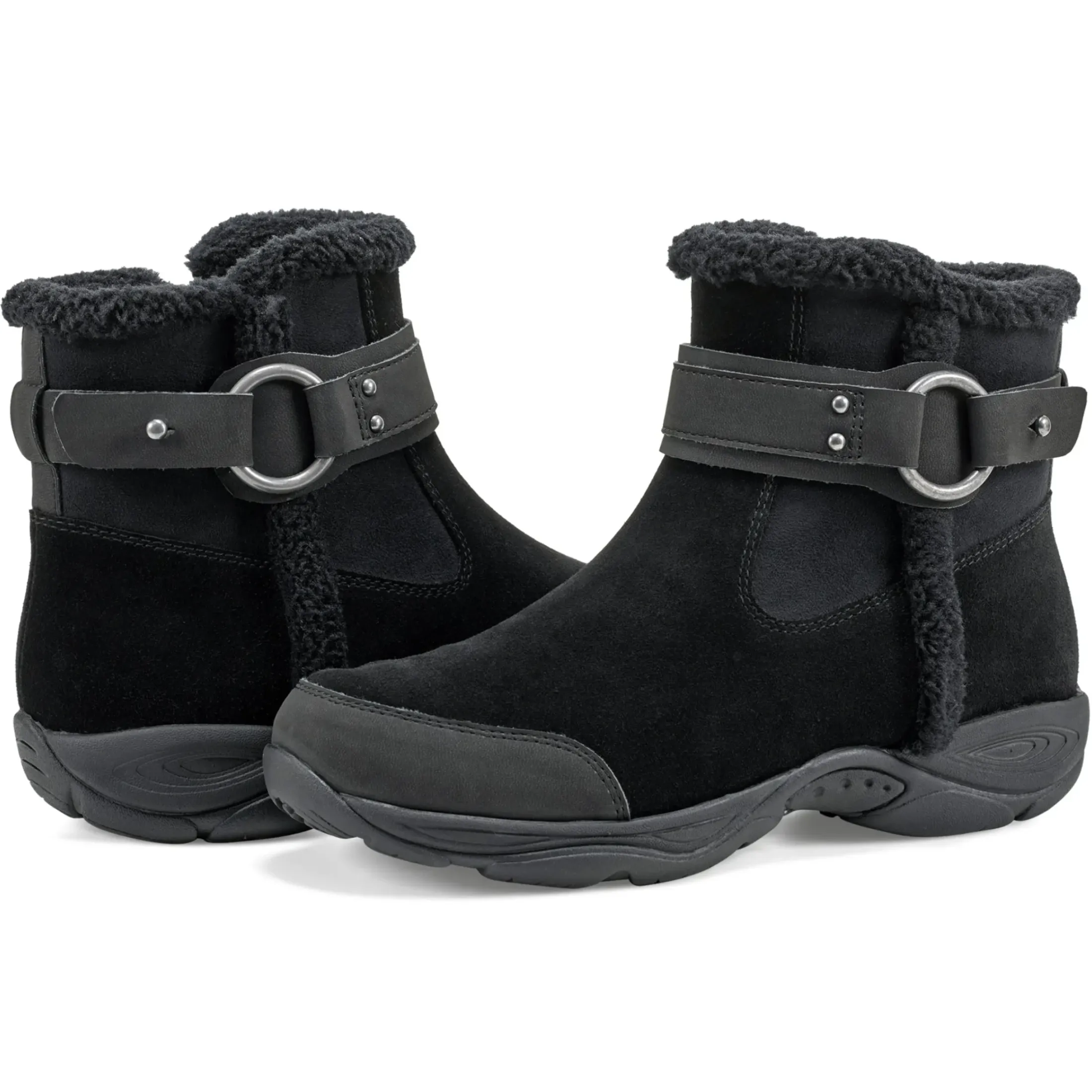 Explore24|Explore24>Easy Spirit Elinor Cold Weather Booties Black Suede