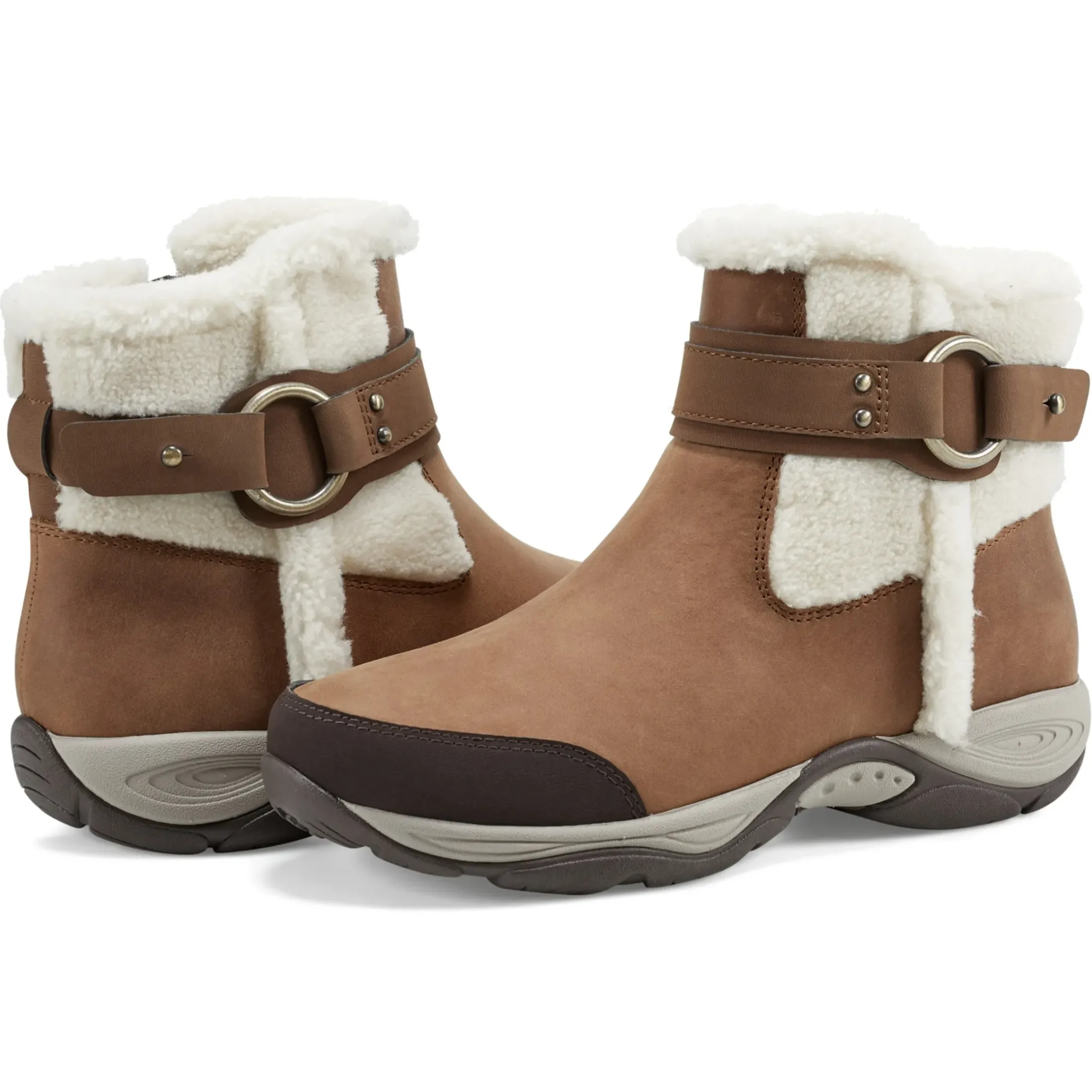 Explore24|Explore24>Easy Spirit Elinor Cold Weather Booties Tan Combo